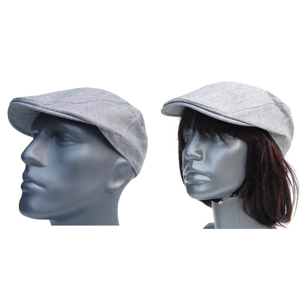 Cool4 Schiebermütze Flatcap Herren Gatsby Cap MiniX Muster Leinen