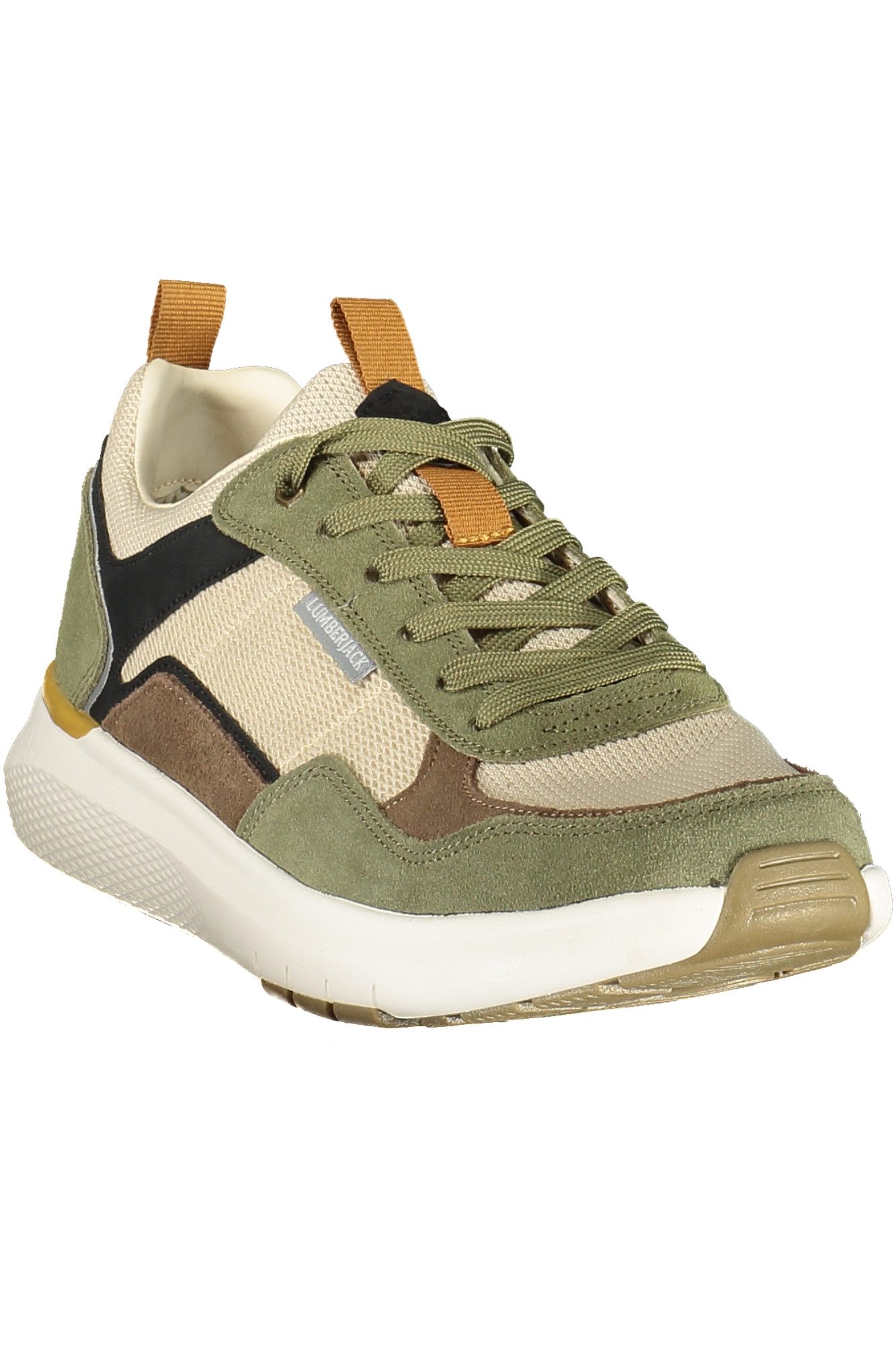 LUMBERJACK Sneaker Grüner Herrensportschuh mit kontrastierenden