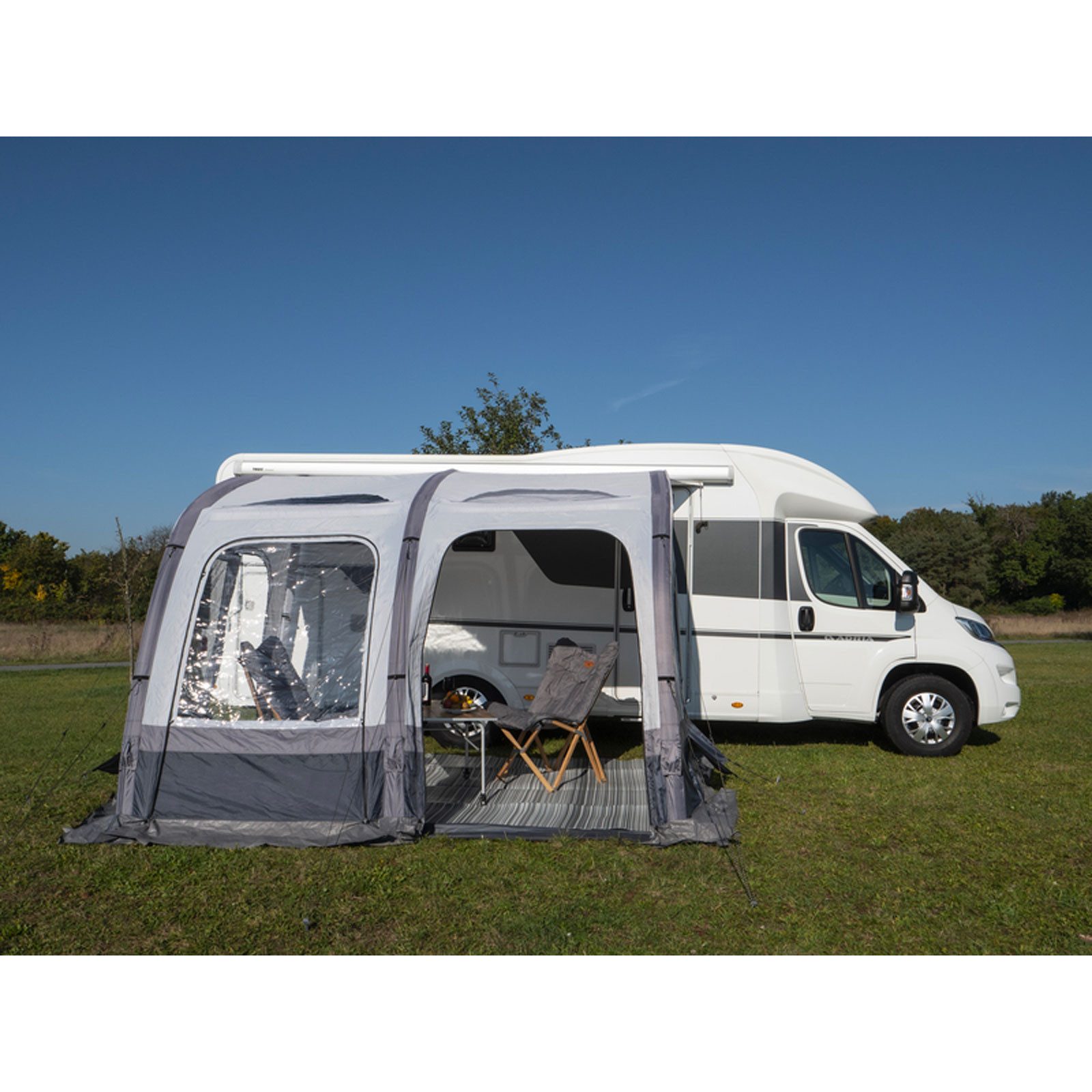 REIMO Reisemobil-Center GmbH Vorzelt Vorzelt Marina Air High 390cm aufblasbar Luftvorzelt für Wohnwagen Woh