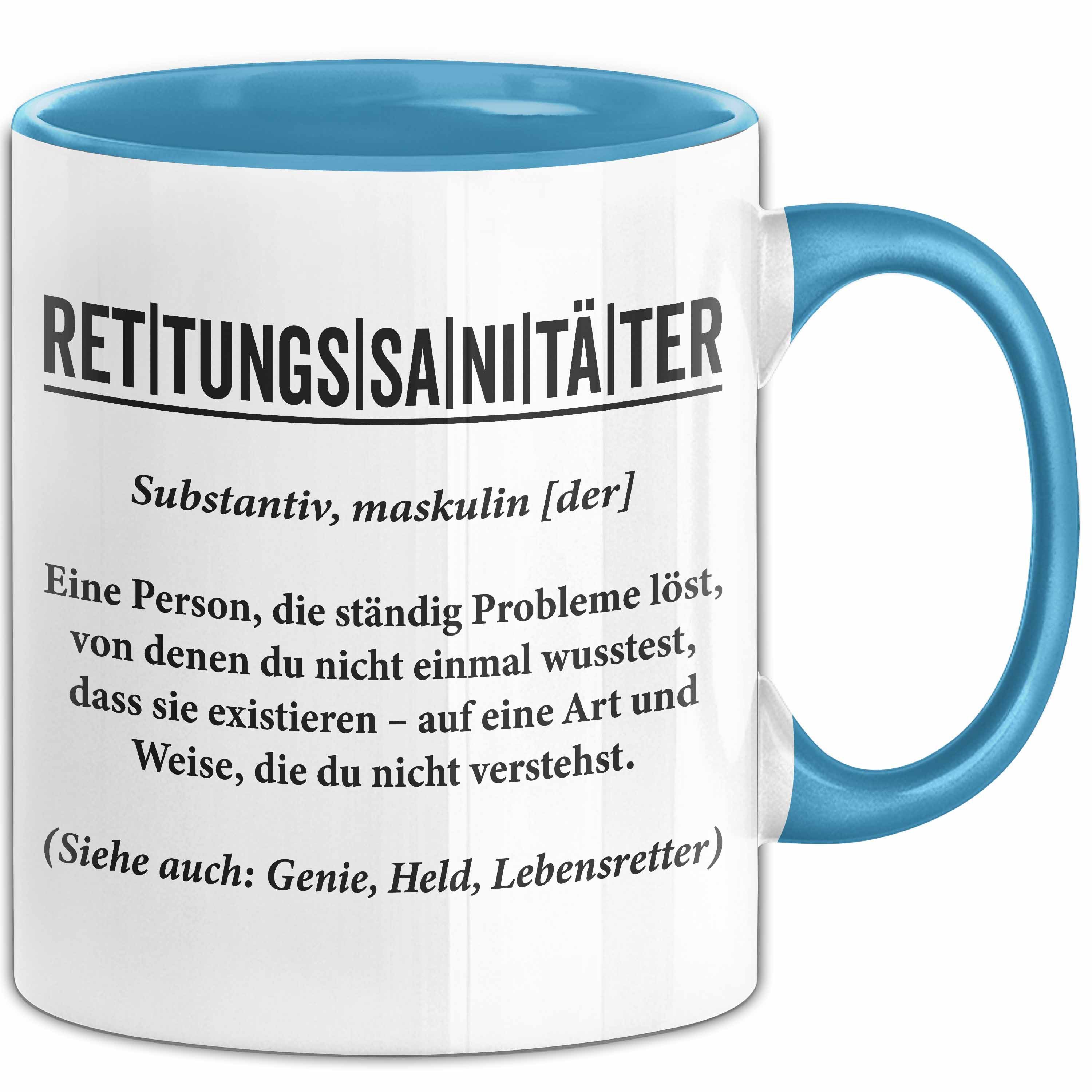 Tasse Rettungsdienst Notfallsanitäter Tasse Geschenk Lustige Geschenkidee Sp