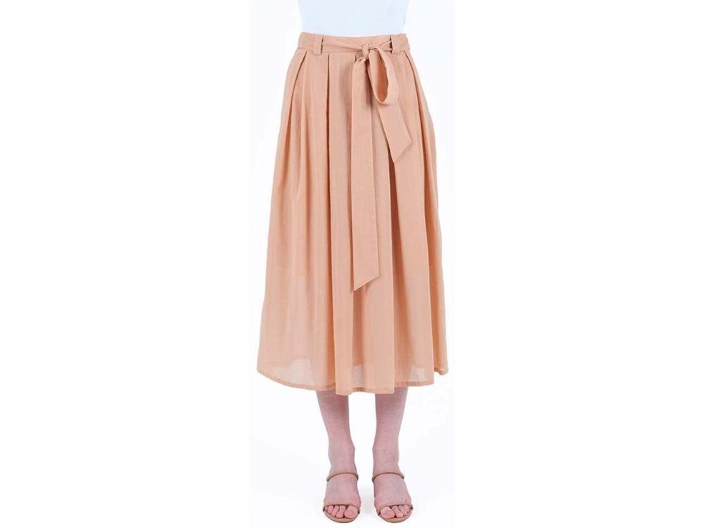 ORGANICATION Sommerrock ORGANICATION Bio-Damen-Midirock mit Falten