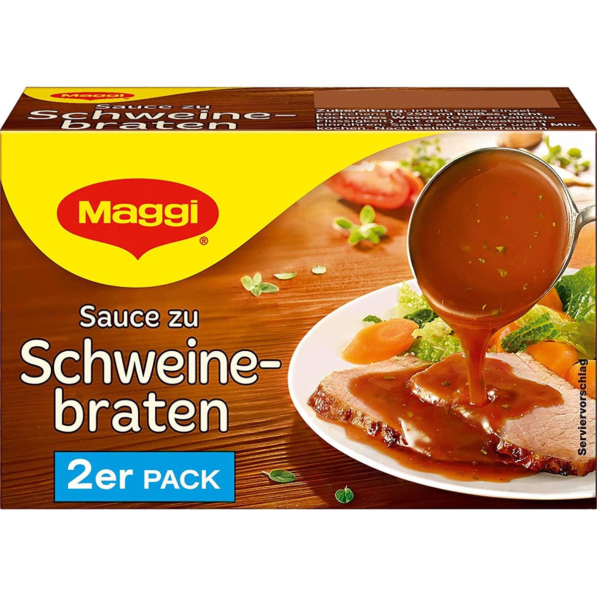 MAGGI Saucen, Maggi Sauce zu Schweinebraten perfekt zu Fleisch 2er für 2x 250ml