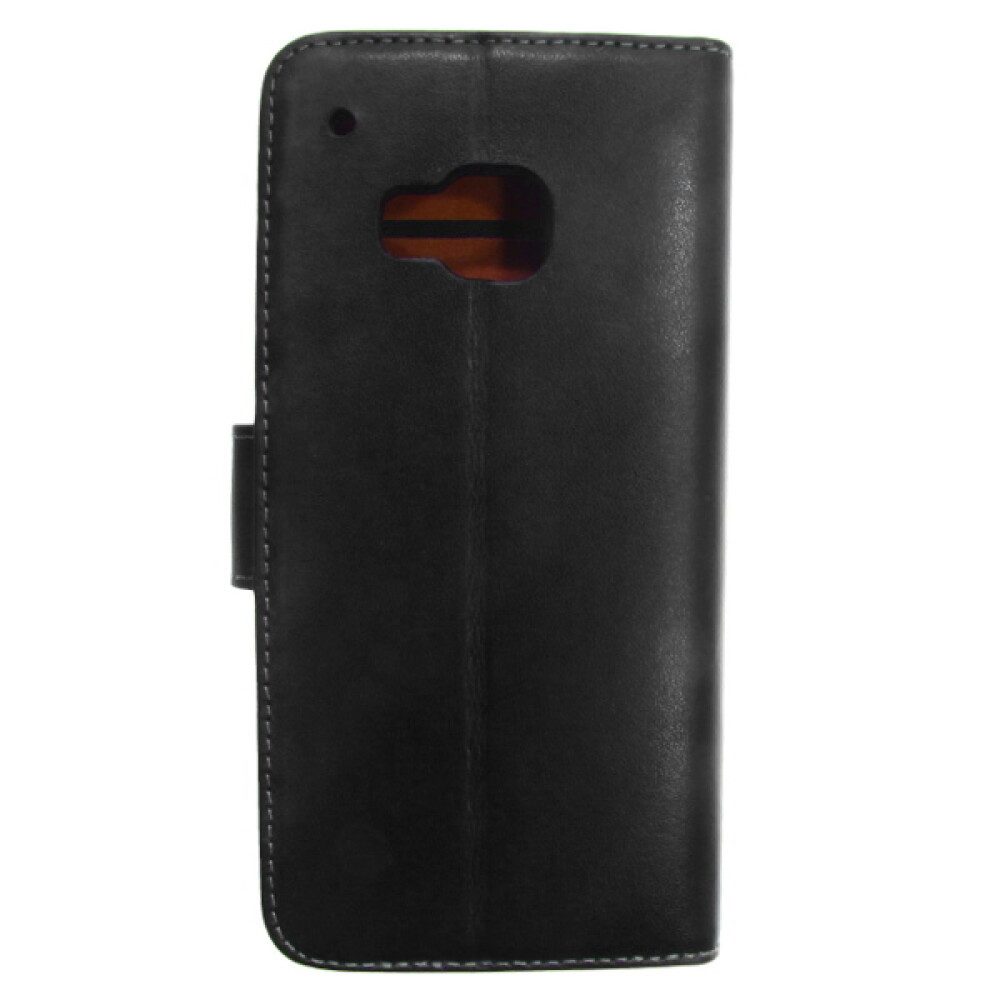 Handytasche Leder Handyhülle für HTC M9 Schwarz Hülle Tasche Schutz 4250710561445 (Book Cover)