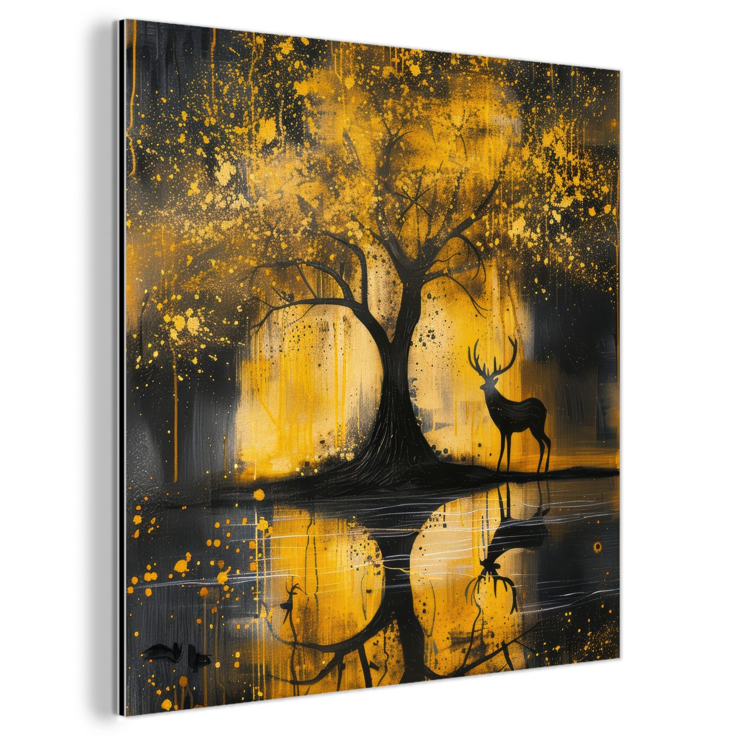 MuchoWow Metallbild Baum - Lackierung - günstig online kaufen
