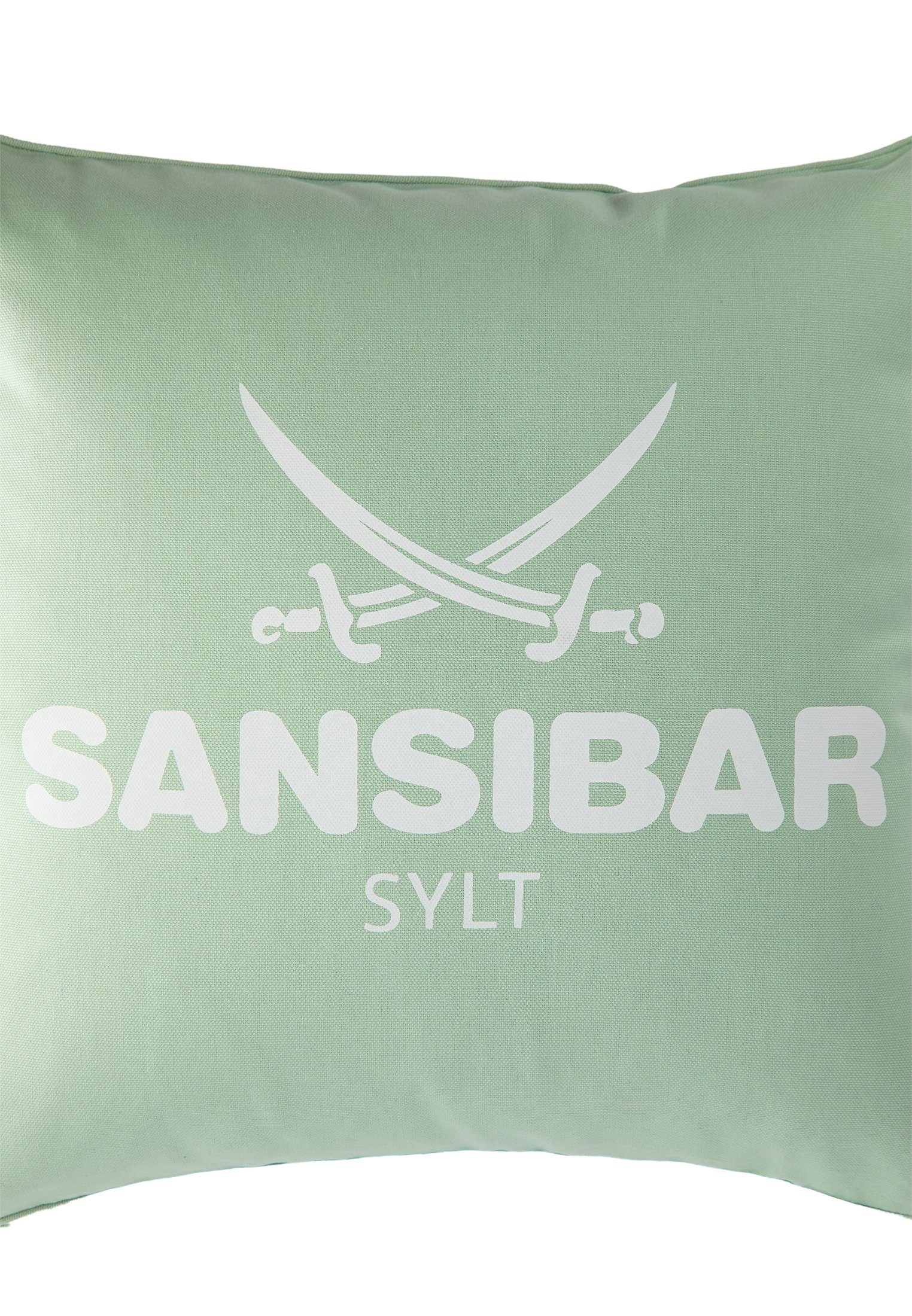Sansibar Sylt Kissenhülle Kissenbezug Sansibar Sylt Kissenhülle, Sansibar Logo Druck, 45x45 cm, mit Logo-Schriftzug, mit verdecktem Reißverschluss