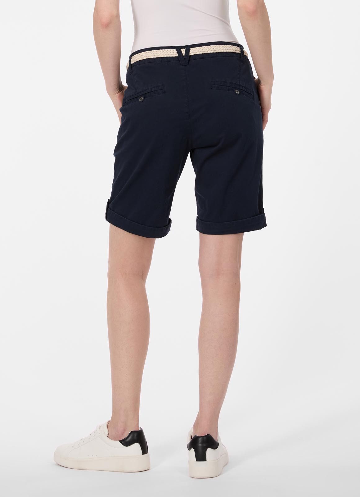 Ragwear Bermudas YOTO (2-tlg) Elastischer Twill, leicht gepeached und mit Gürtel