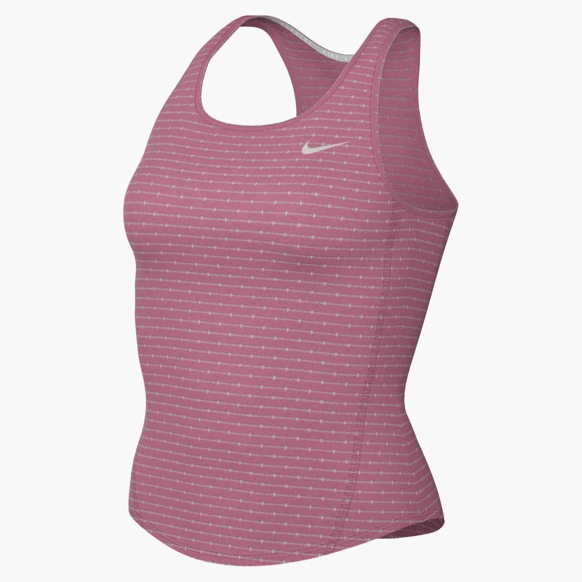 Nike Tanktop W NK TEMPO DF CRP MESH TANK mit Rundhalsausschnitt, aus Polyester und Elasthan – Bild 4 von 5