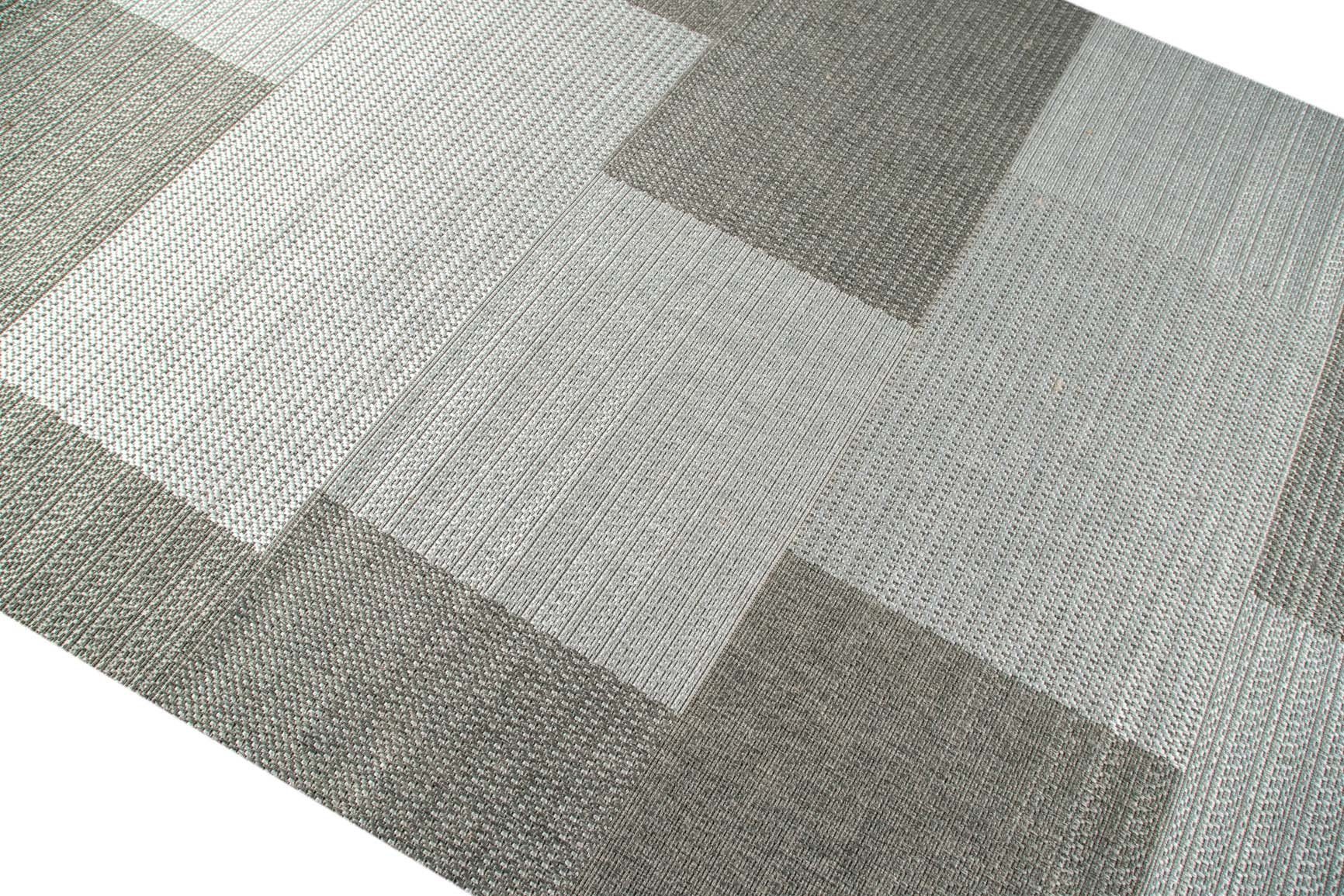 Design Teppich Teppich TeppichHome24, 7 Grau, Sisal Optik Karo mm Höhe: rechteckig,