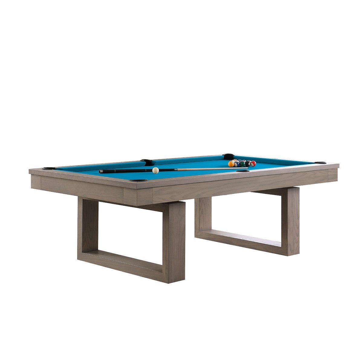 Billiard-Royal Billardtisch Milan 7 ft., (Hochwertige und beliebter Auffangtaschen, 3-tig K55 massive Ausführung in Echtleder Bandengummi Billiard-Royal® Qualität), Naturschieferplatte