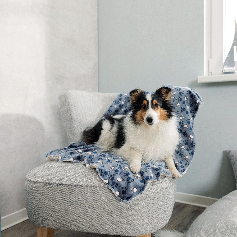TRIXIE Tierdecke Decke Tammy blau/beige günstig online kaufen