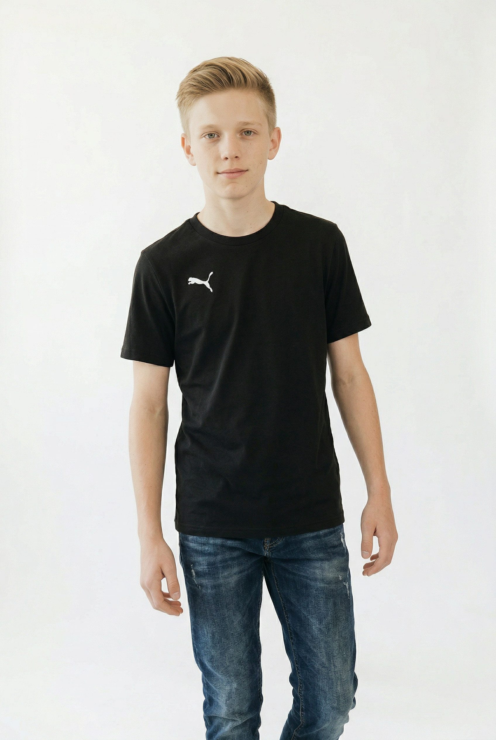 PUMA Trainingsshirt TEAMGOAL CASUALS TEE JR für Jugendliche, Kurzarm, für sportliche Aktivitäten
