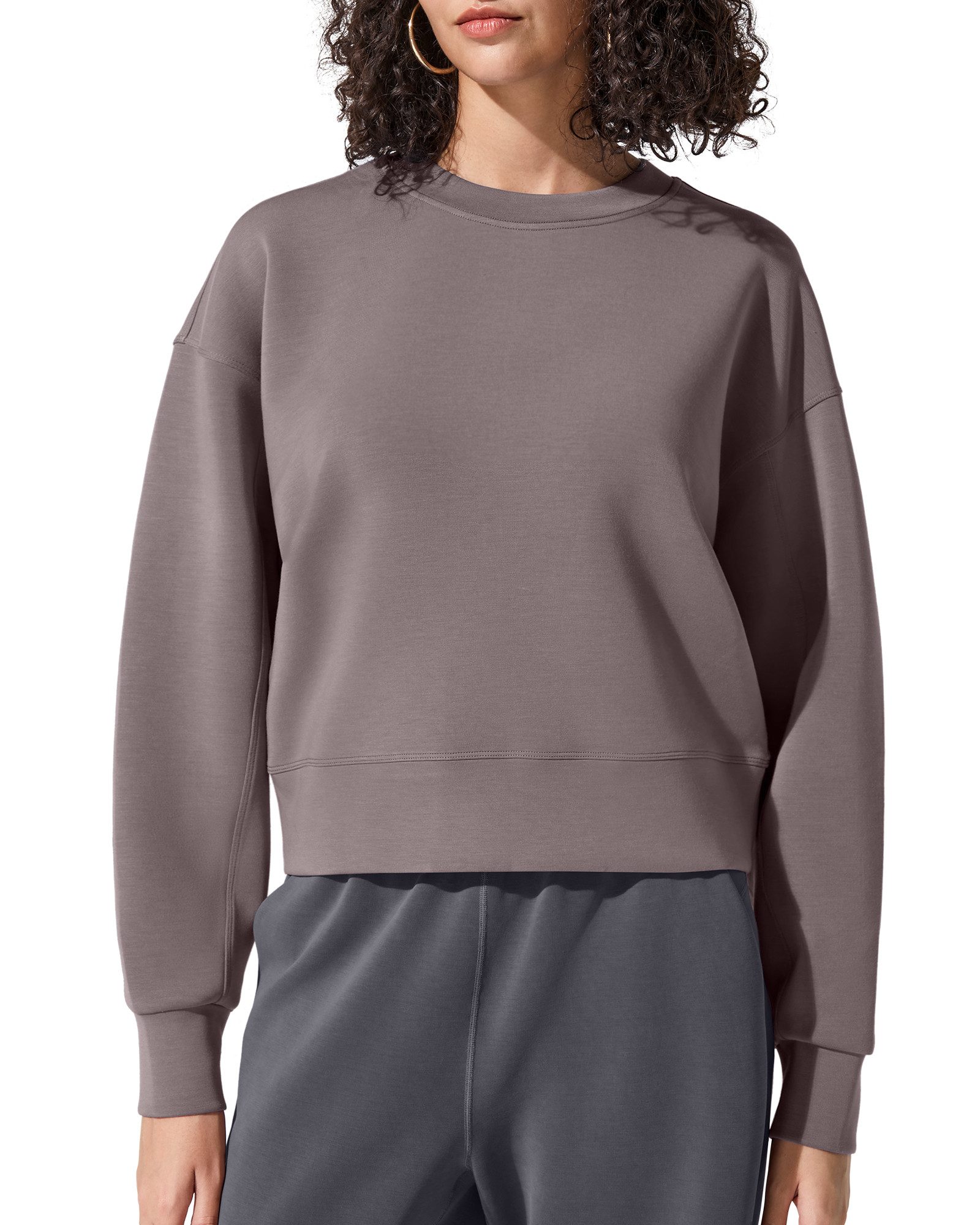 G4Free Sweatshirt Damen Longsweatshirt Rundhalsausschnitt Sweatponcho lässi günstig online kaufen