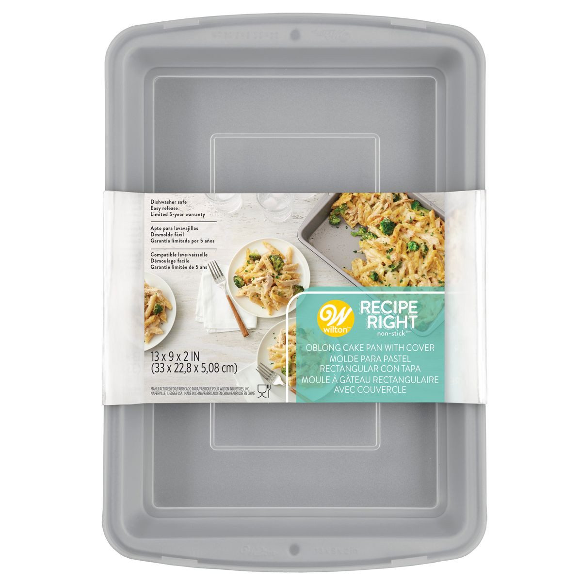 Wilton Backform Wilton Backform mit Deckel 32,5 x 22,5 x 5cm, (2-tlg), antihaftbeschichtet, mit Deckel