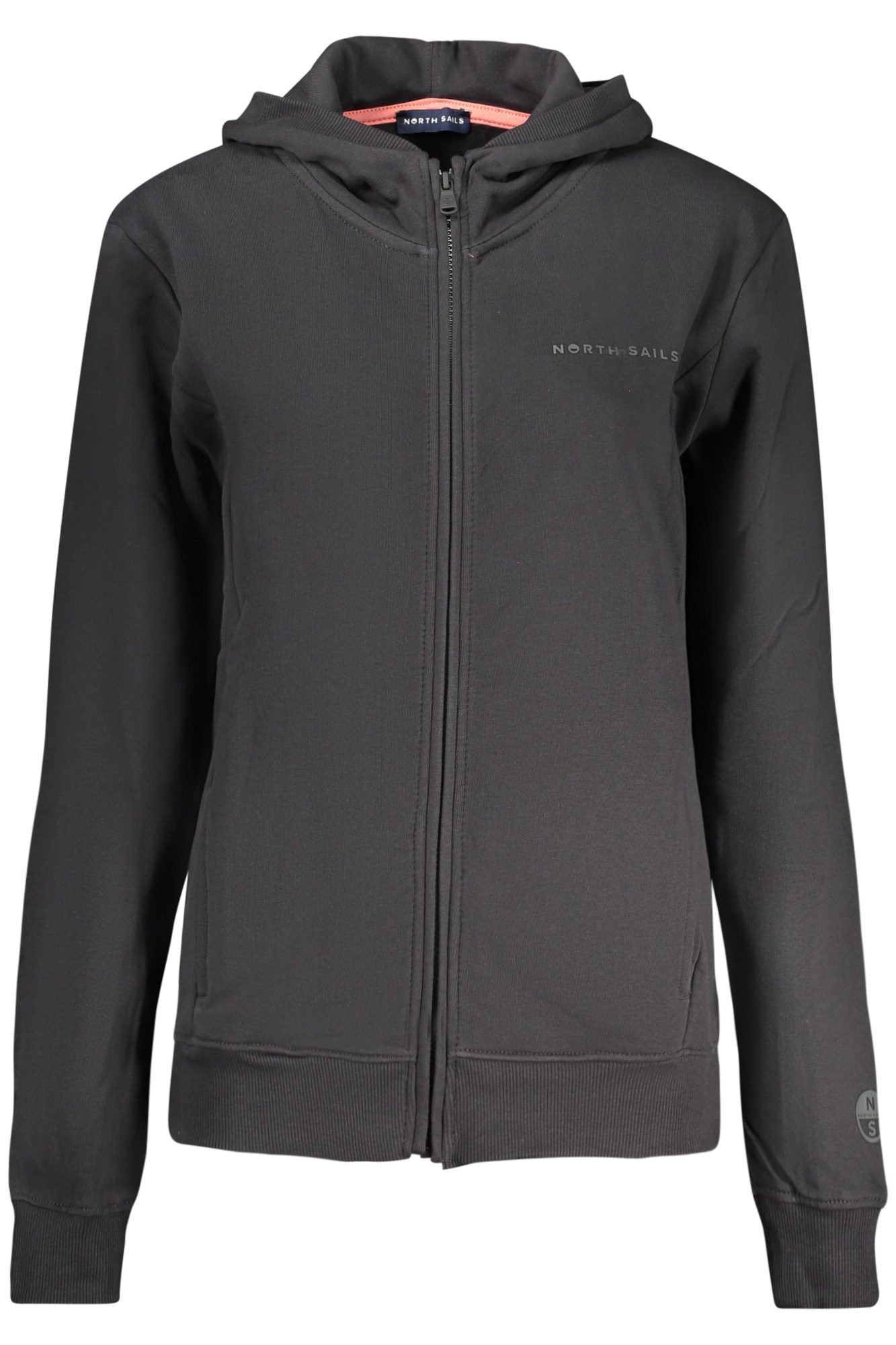 North Sails Sweatshirt Schwarzes Damen Kapuzensweatshirt mit