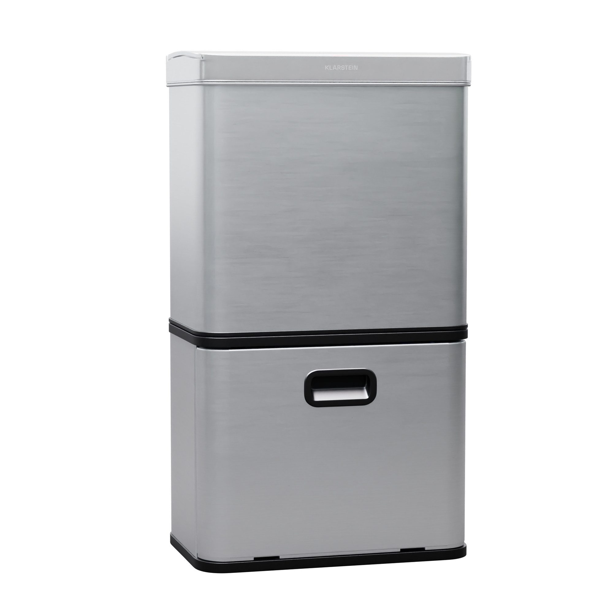 Klarstein Mülleimer Touchless sensor bin, Sensor Trash Bin Garbage Müll Geräuschlos 3 Fächer 60 L