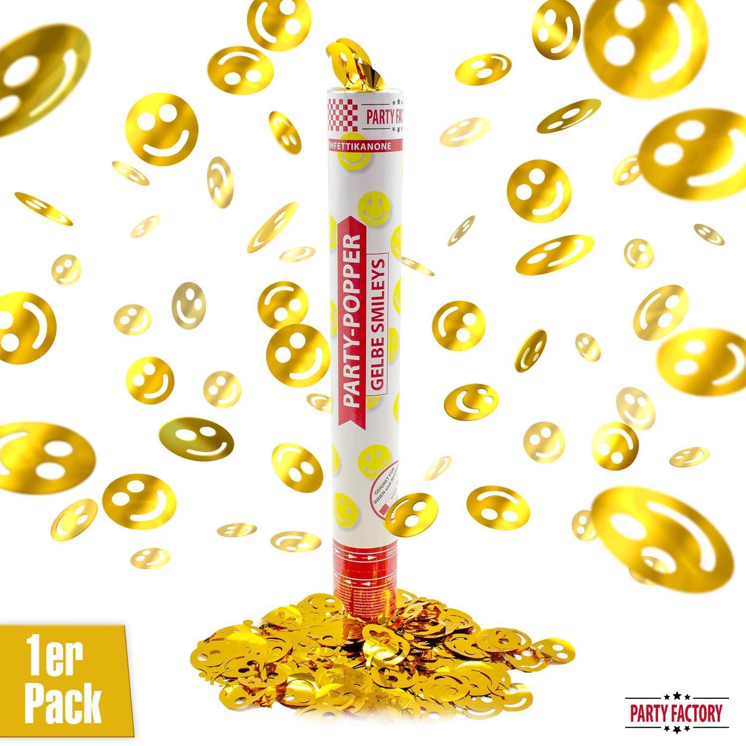 Party Factory Konfetti Party Popper 40 cm Konfettikanone mit glitzernem Konfetti