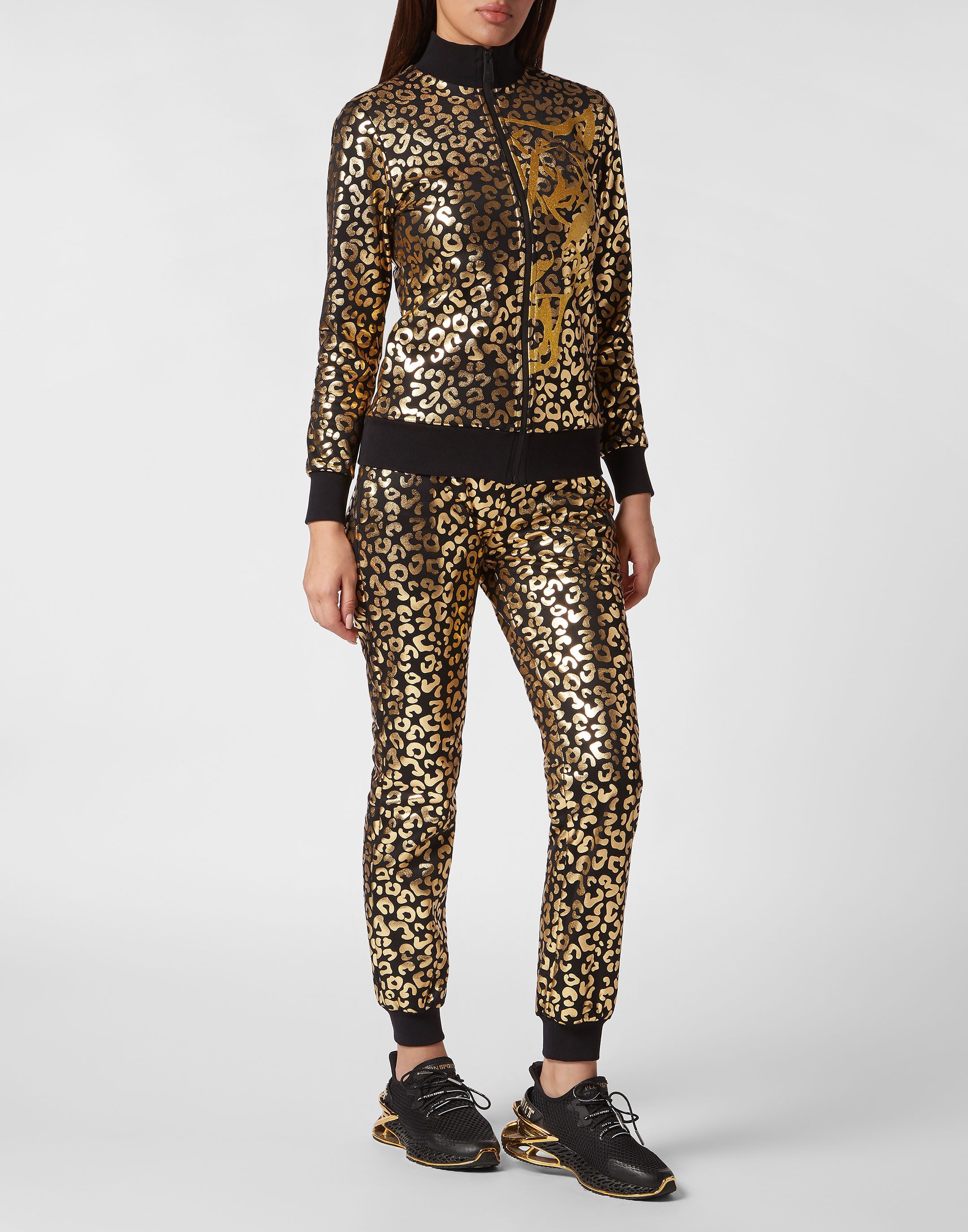 PLEIN SPORT Sportanzug Leopard
