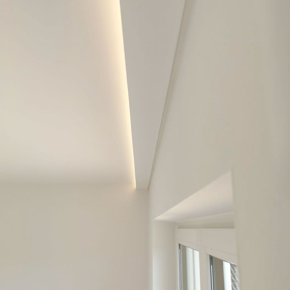 Licht-Trend Stuckleiste Dekor-Profil oder 1,2 m Wand Stuckleiste M Decke indirekt
