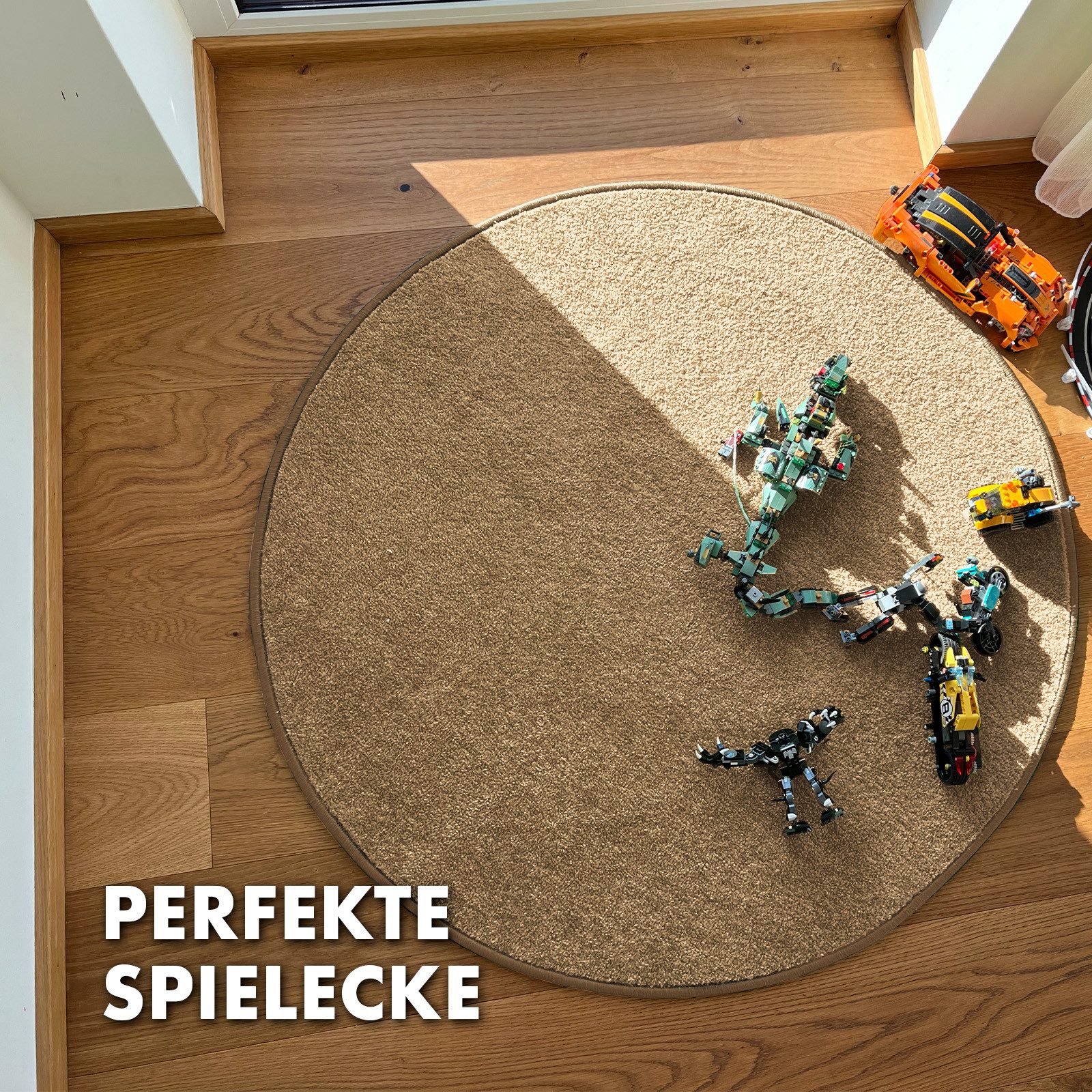 Karat Kinderteppich Crocodile, Individuell einsetzbar, Rund, günstig online kaufen