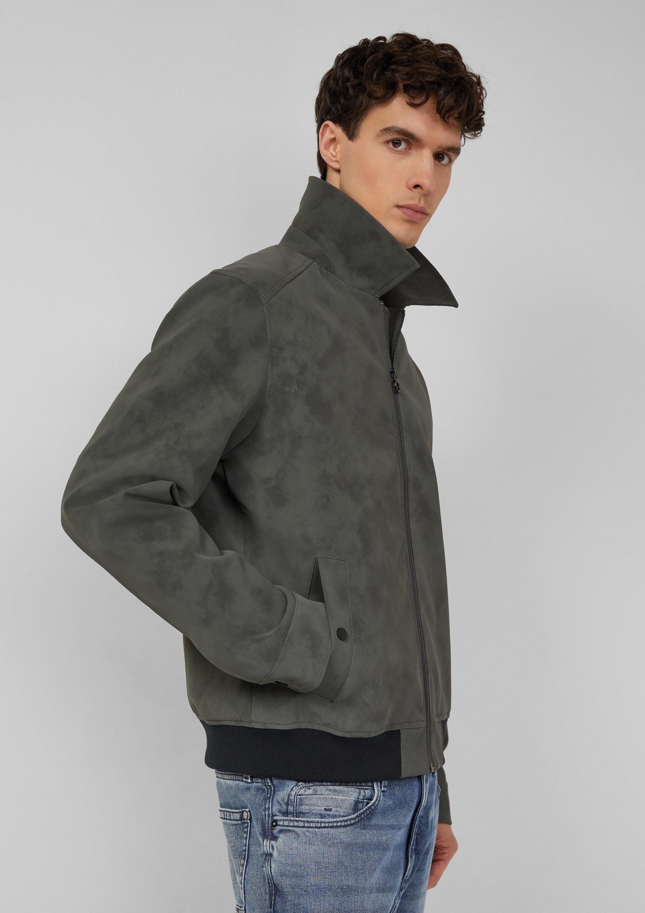 s.Oliver Funktionsjacke Outdoor-Jacke Outdoor-Jacke mit Coating und Metallreißverschluss