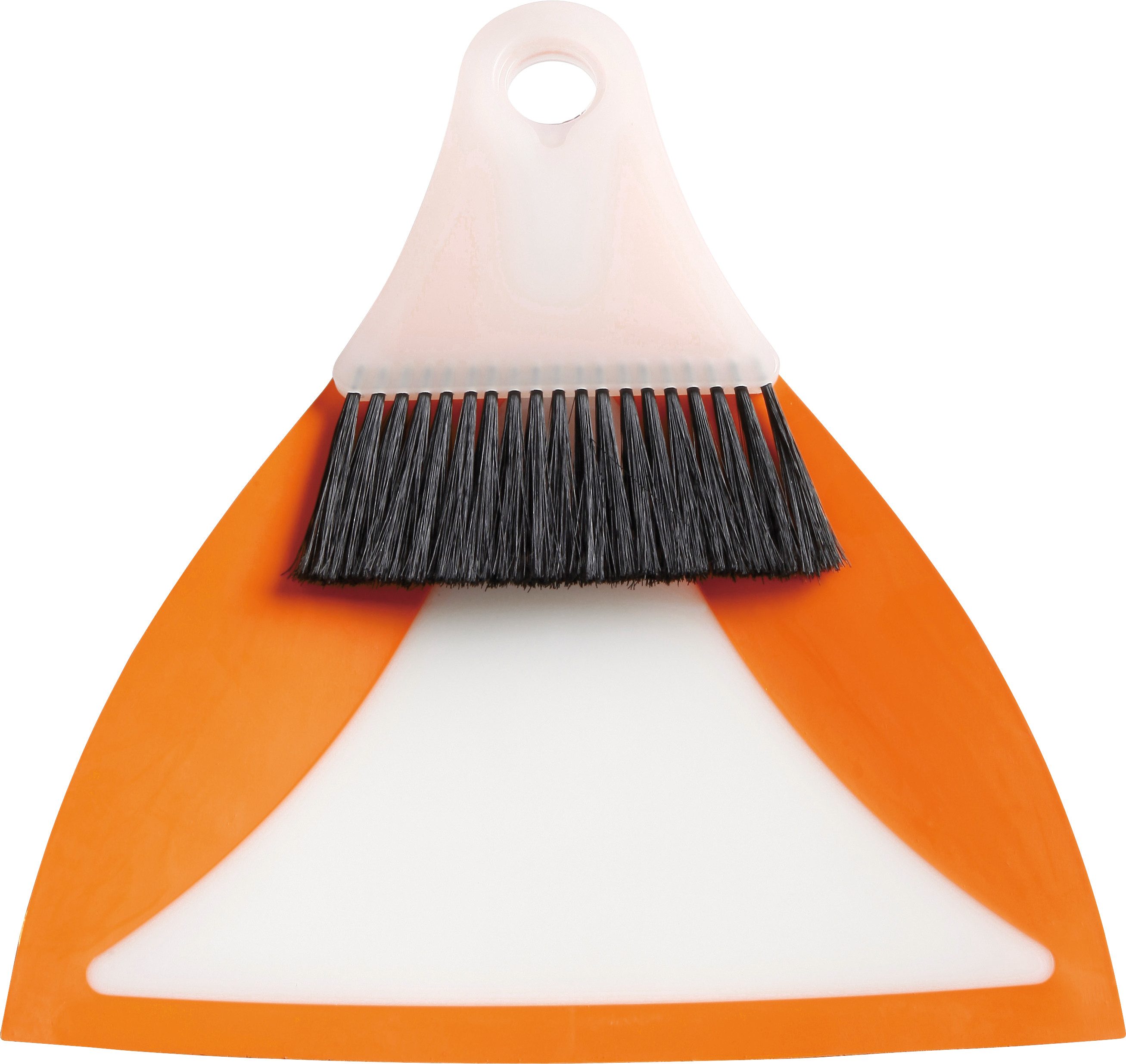 haug bürsten Kehrgarnitur Flexi - mango - für einfaches und schnelles Kehren, platzsparend aufzubewahren durch kleine Größe - für Büro und mehr