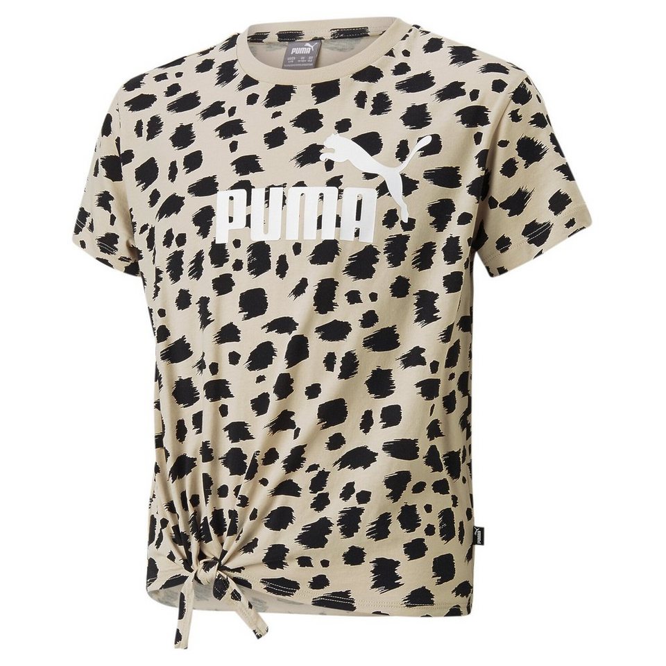 PUMA T-Shirt Essentials+ Animal Printed Knotted T-Shirt