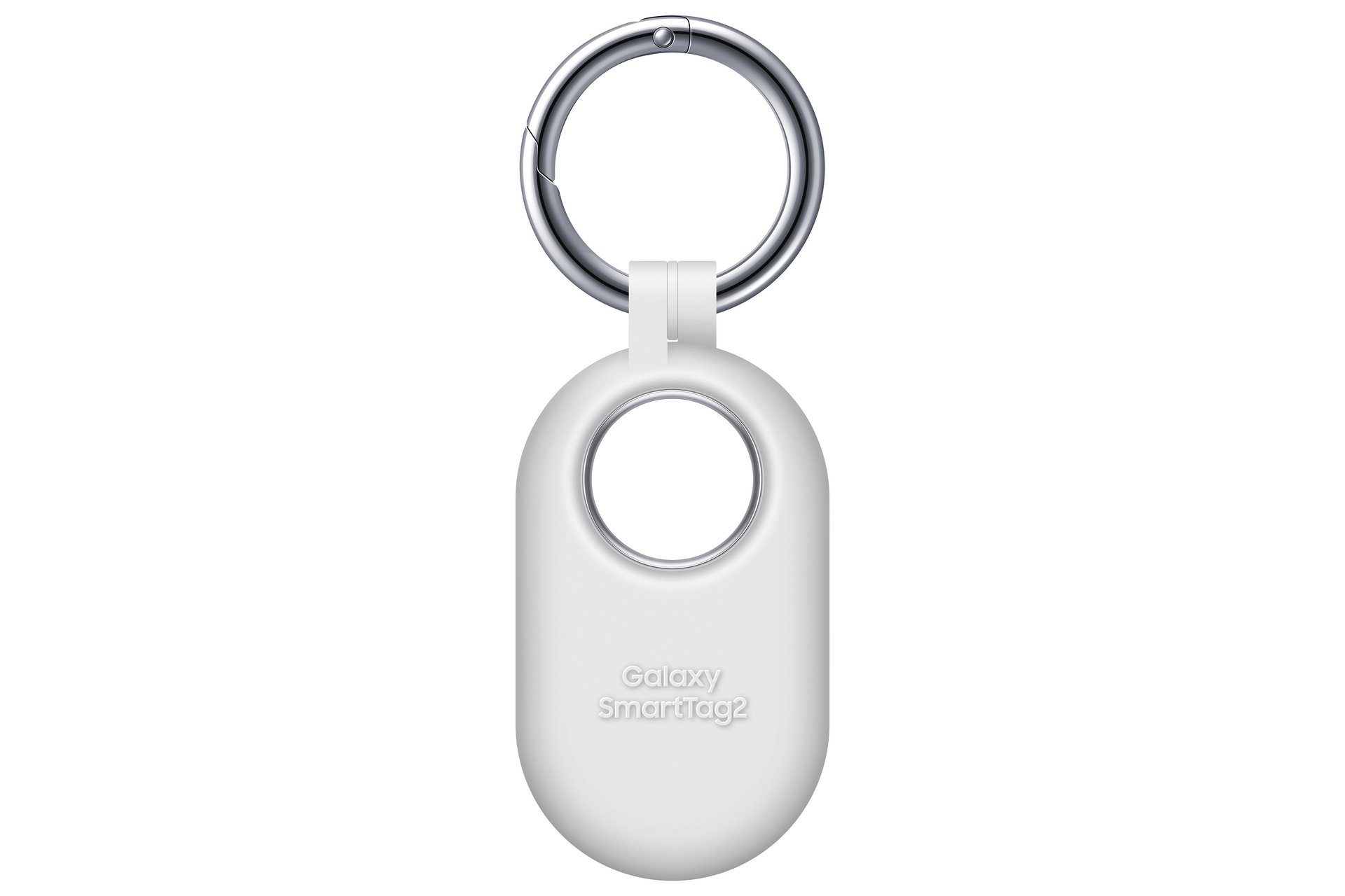 für Samsung SmartTag2, Samsung Silicone Silikon Weiß Karabiner aus Galaxy mit Ring Schutzhülle Schlüsselanhänger Case