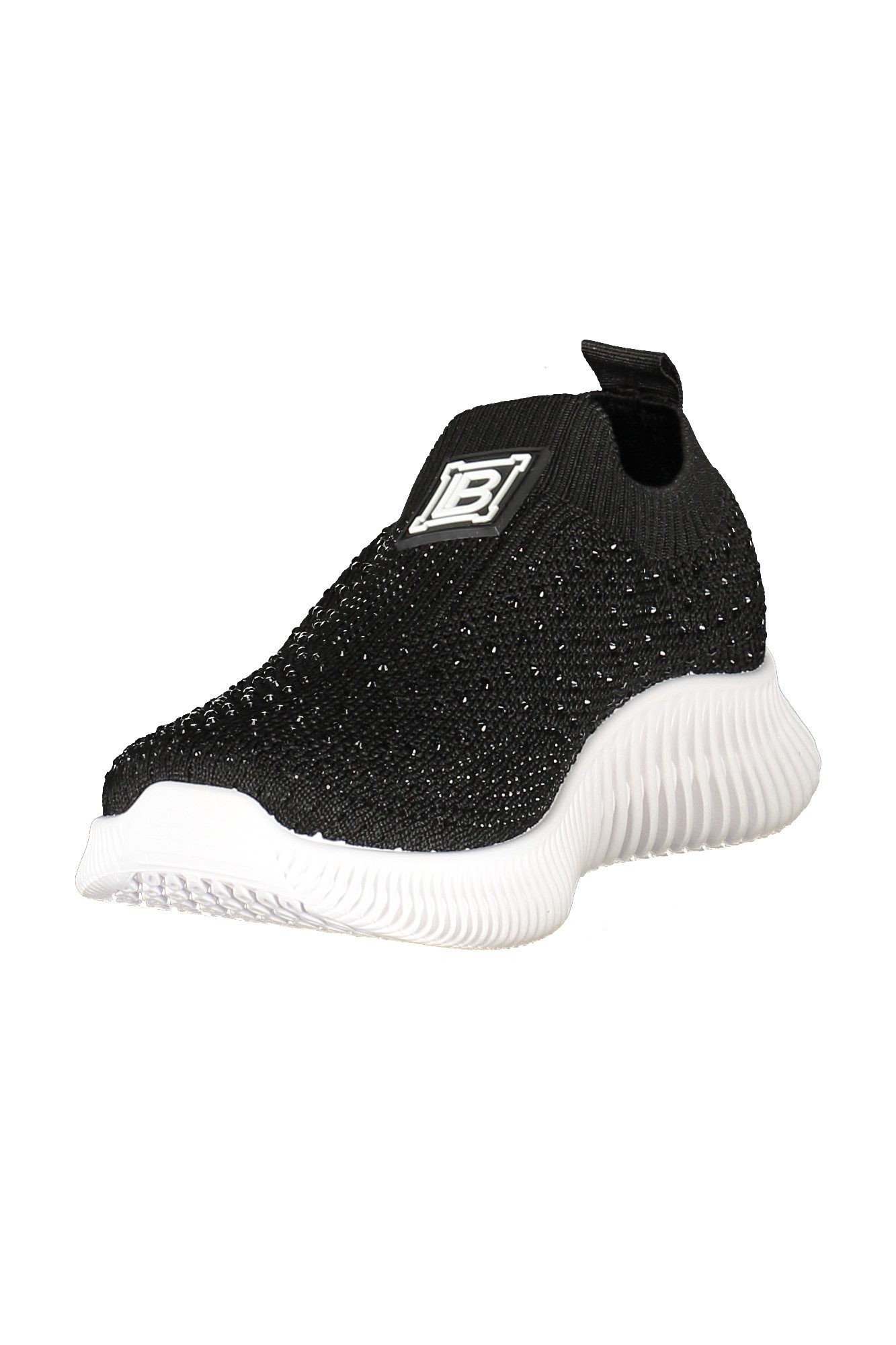 Laura Biagiotti Sneaker Damen-Sportschuh Schwarz mit Strass &
