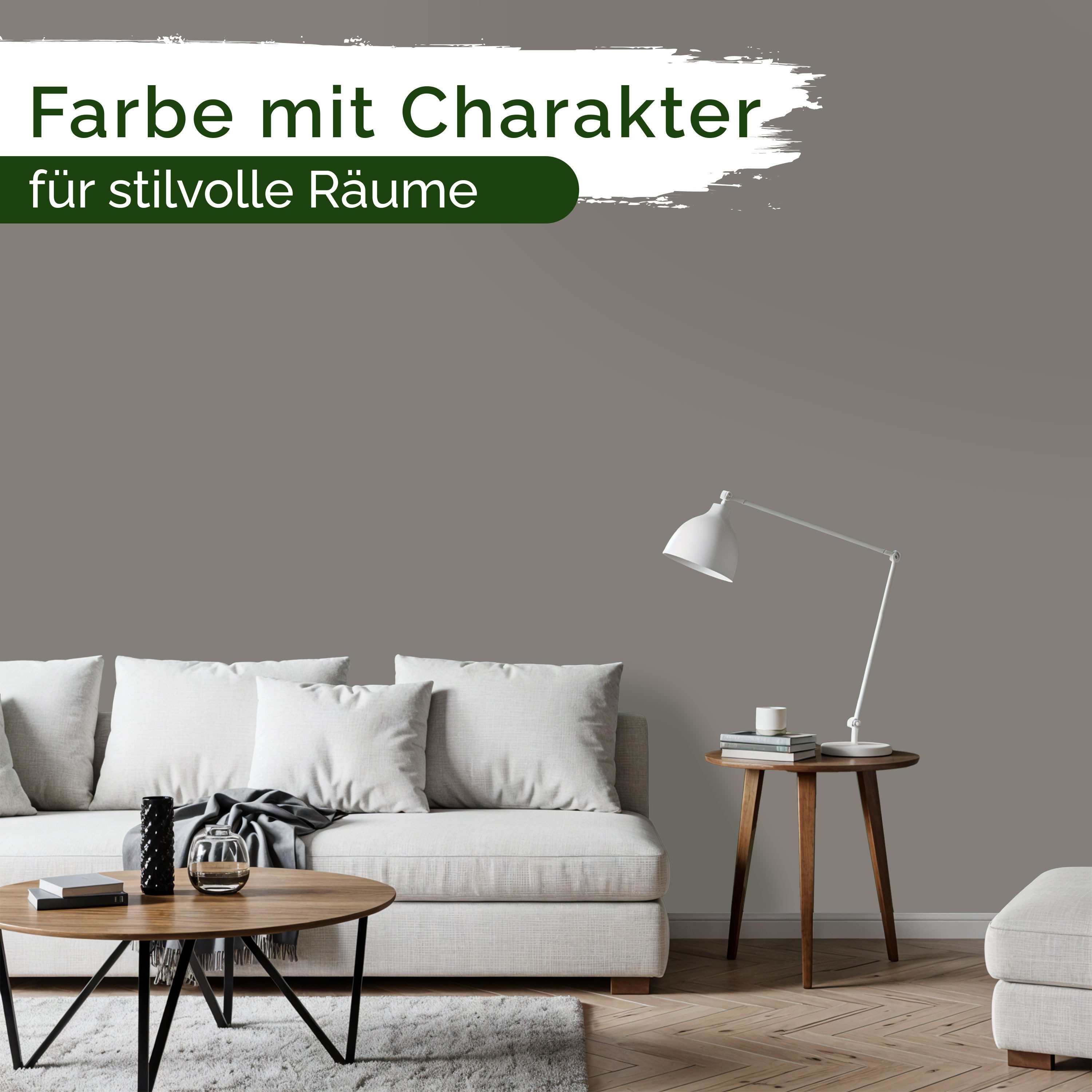 Veluxis Wandfarbe Veluxis® Edle Wandfarbe, für den Innenraum - Deckkraft-Klasse 1, Streifenfrei & tropfarm