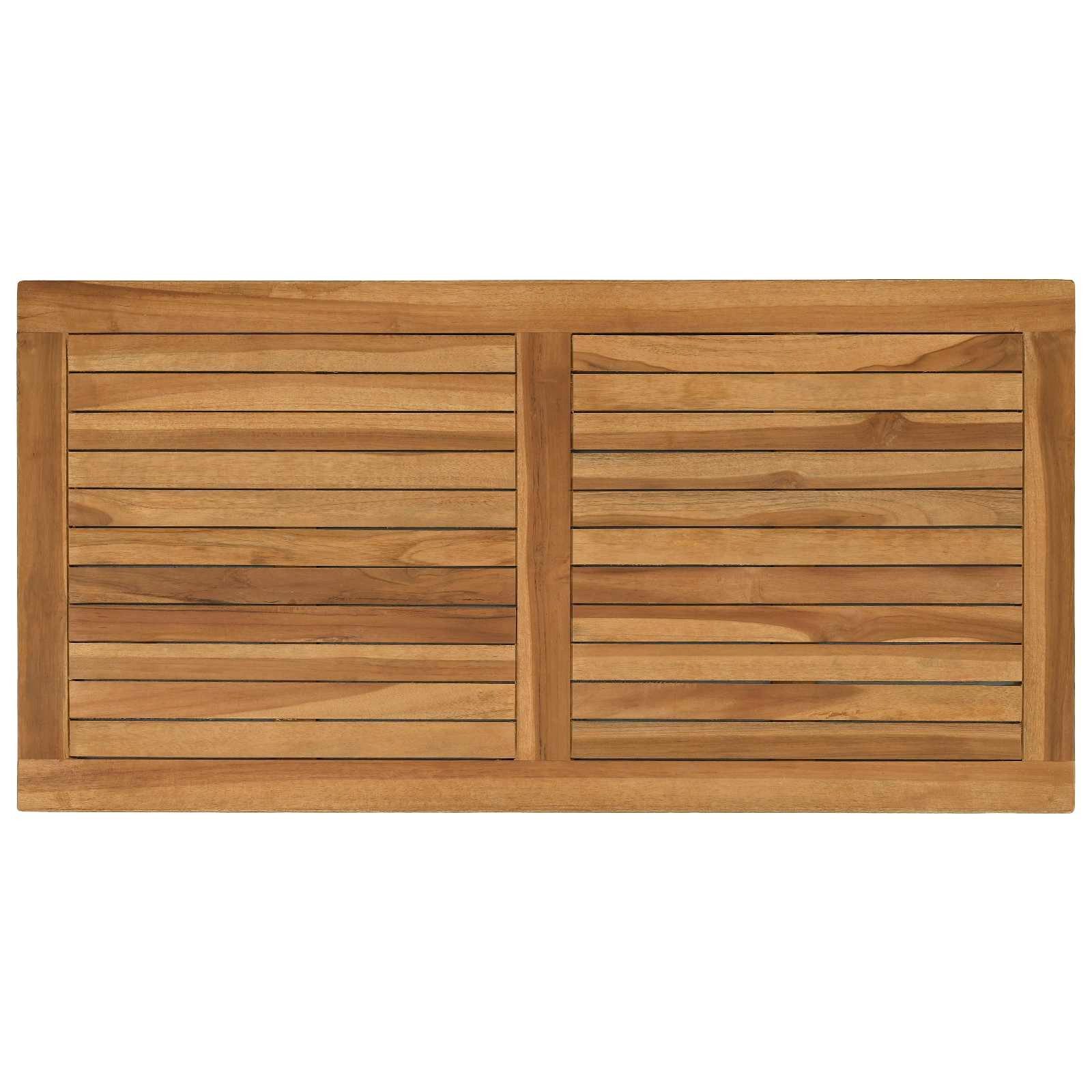 vidaXL Tischplatte Tischplatte Rechtwinklig Massives holz Natur (1 St)