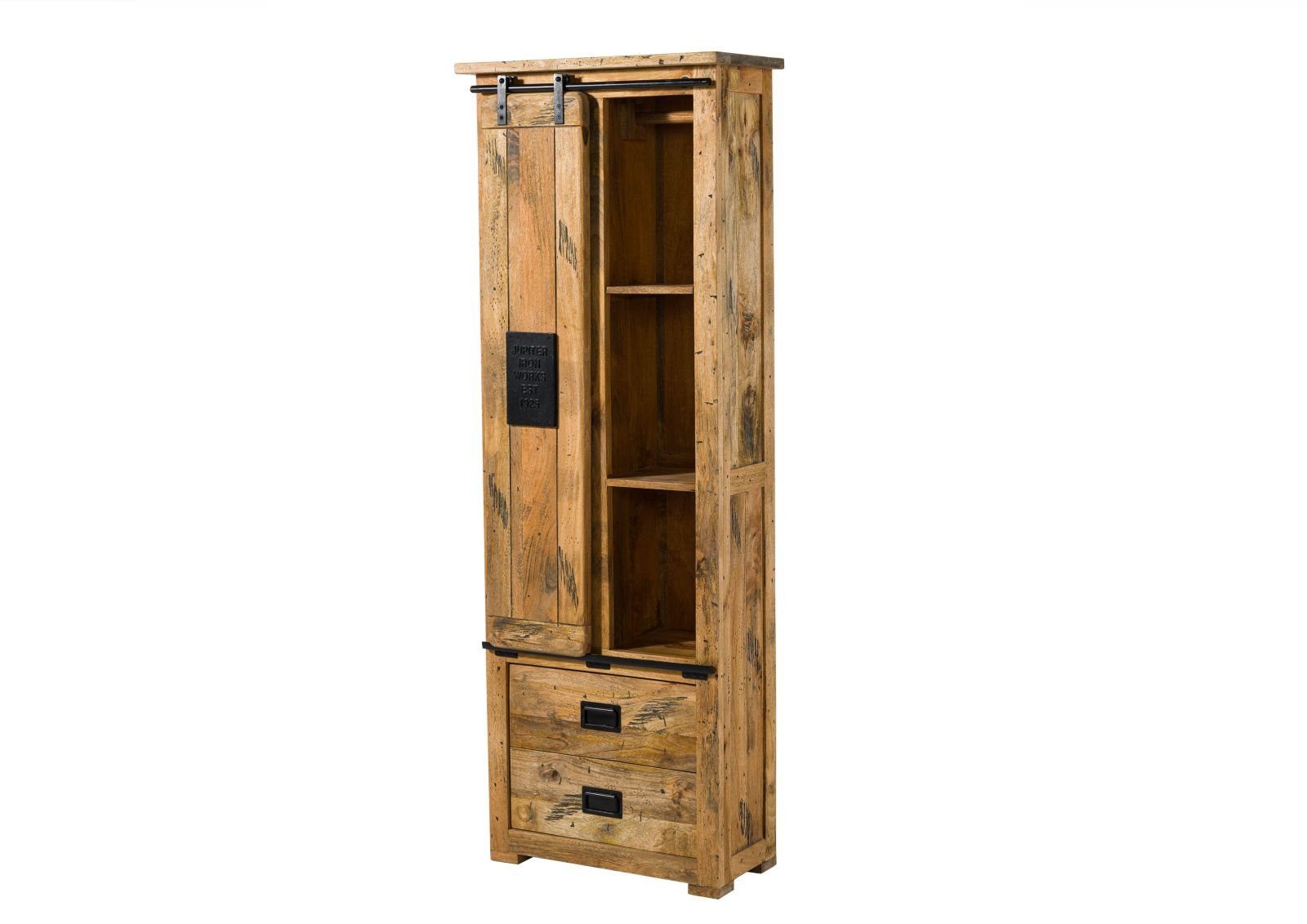 Massivmoebel24 Dreh-/Schwebetürenschrank #184 (Schrank Mango 70x35x195 günstig online kaufen