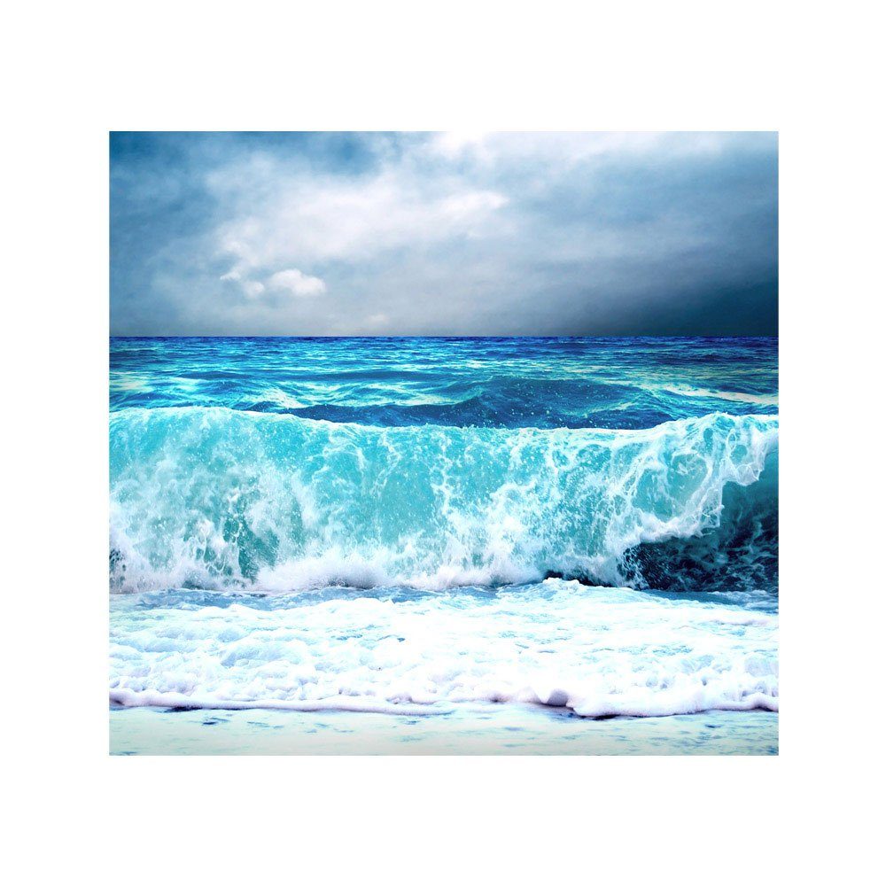 liwwing Fototapete Fototapete Ozean 100, Wasser Welle liwwing See Meer Türkis Meer Sturm Blau no