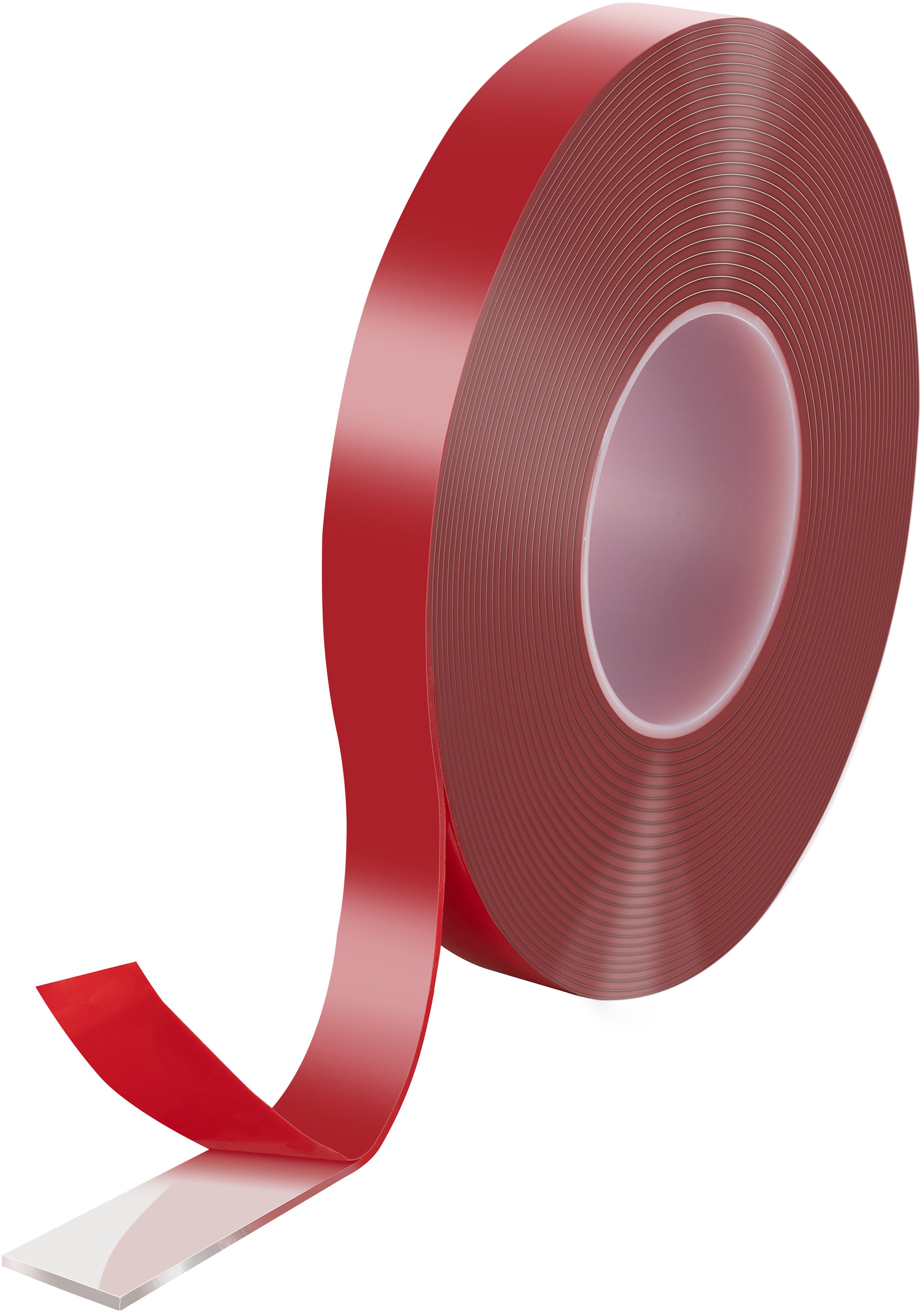 Poppstar Doppelklebeband Acrylklebeband stark, abwaschbar & wiederverwendbar doppelseitiges Klebeband (10 m x 19 mm x 2 mm) Acryl transparent