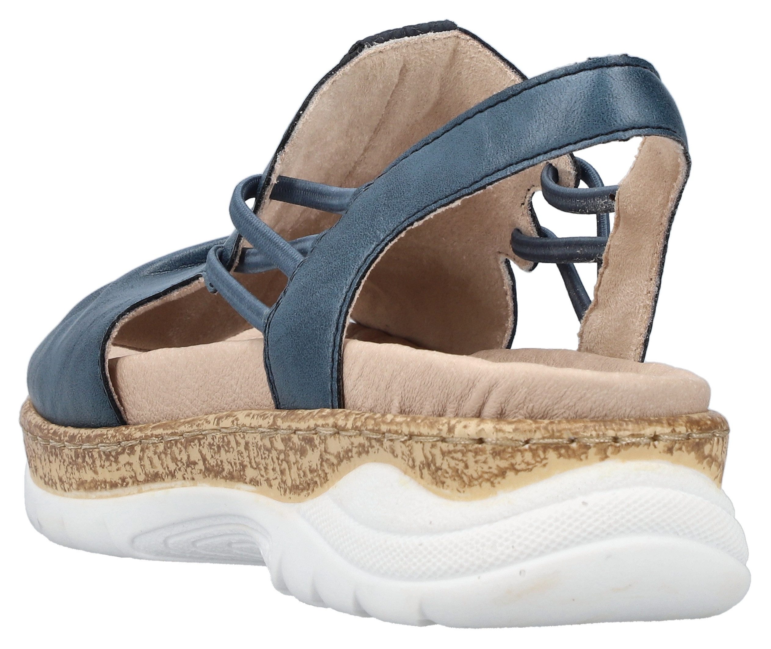 Rieker Sandale Sommerschuh, Sandalette, Schlupfschuh mit seitlichen Gummizügen