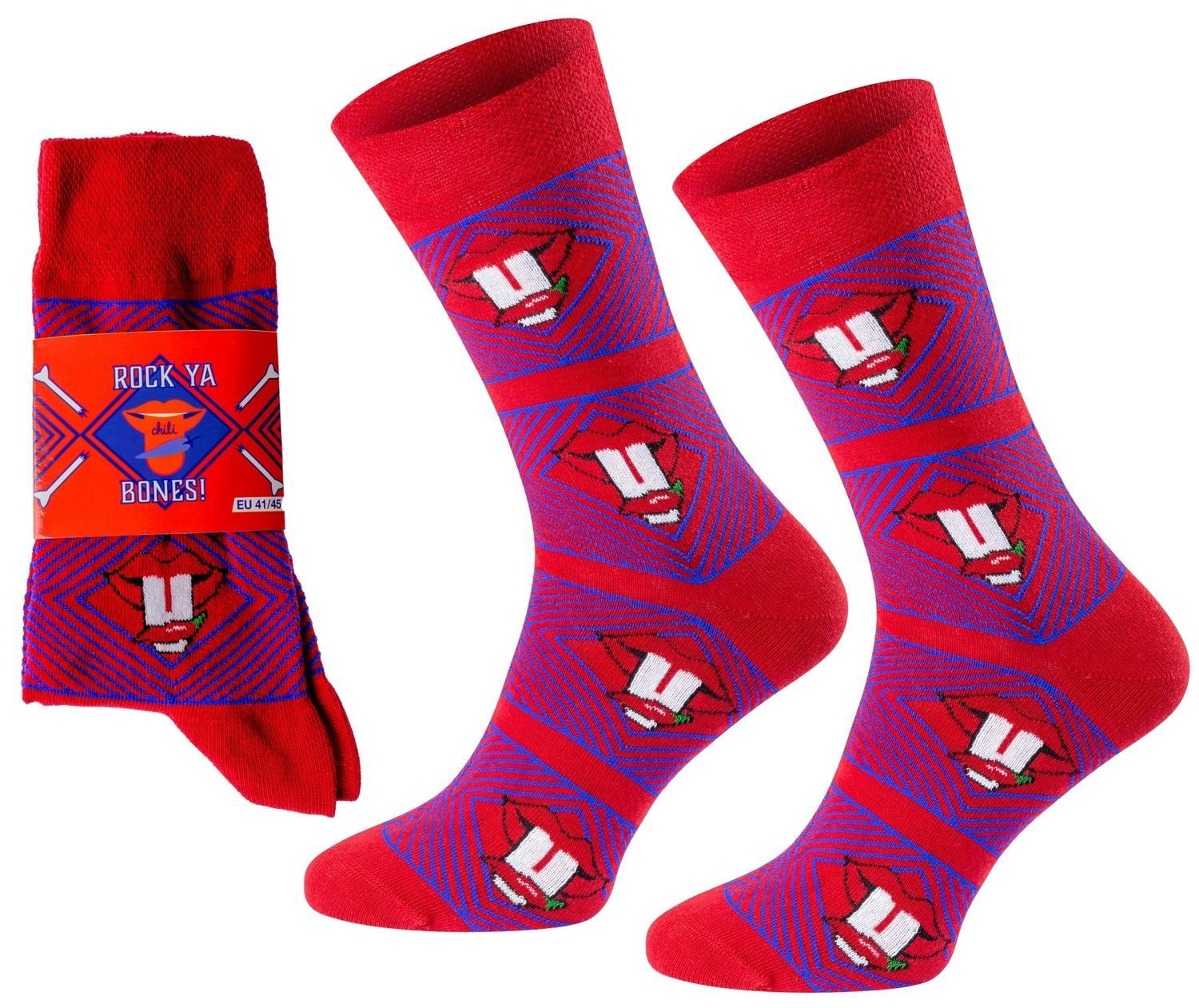 Chili Lifestyle Freizeitsocken ROCK YA Lustige günstig online kaufen