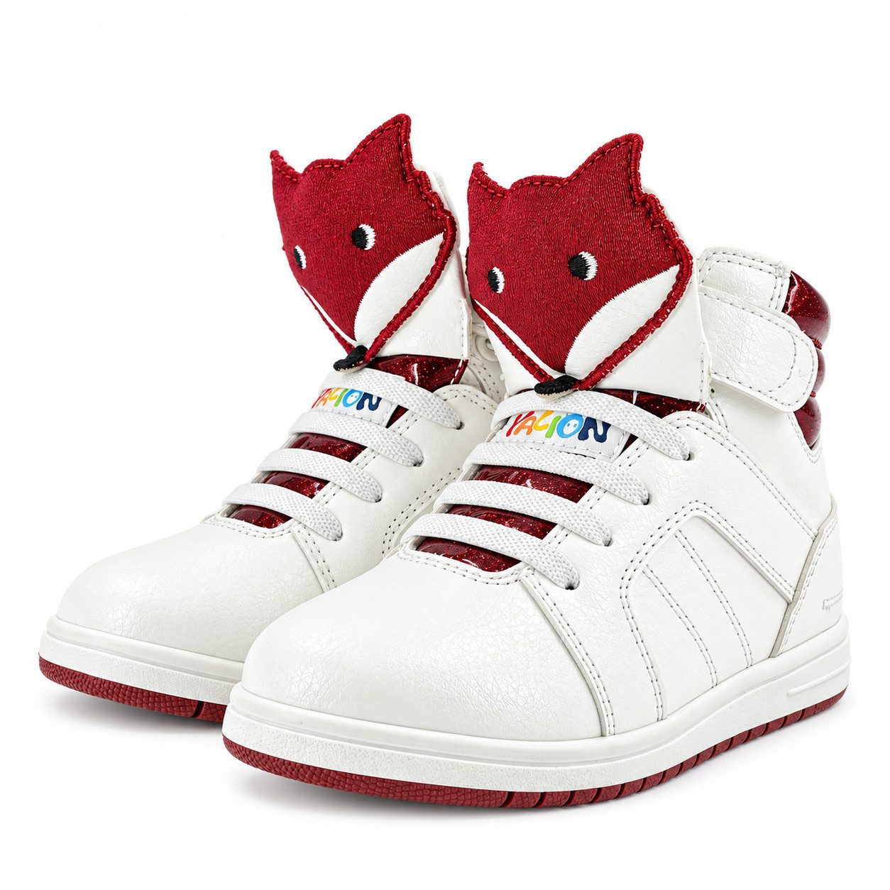 Yalion Baby Sneaker Kinderschuhe mit Schnürsenkel und Klettverschluss Sneaker rutschfest Laufschuhe