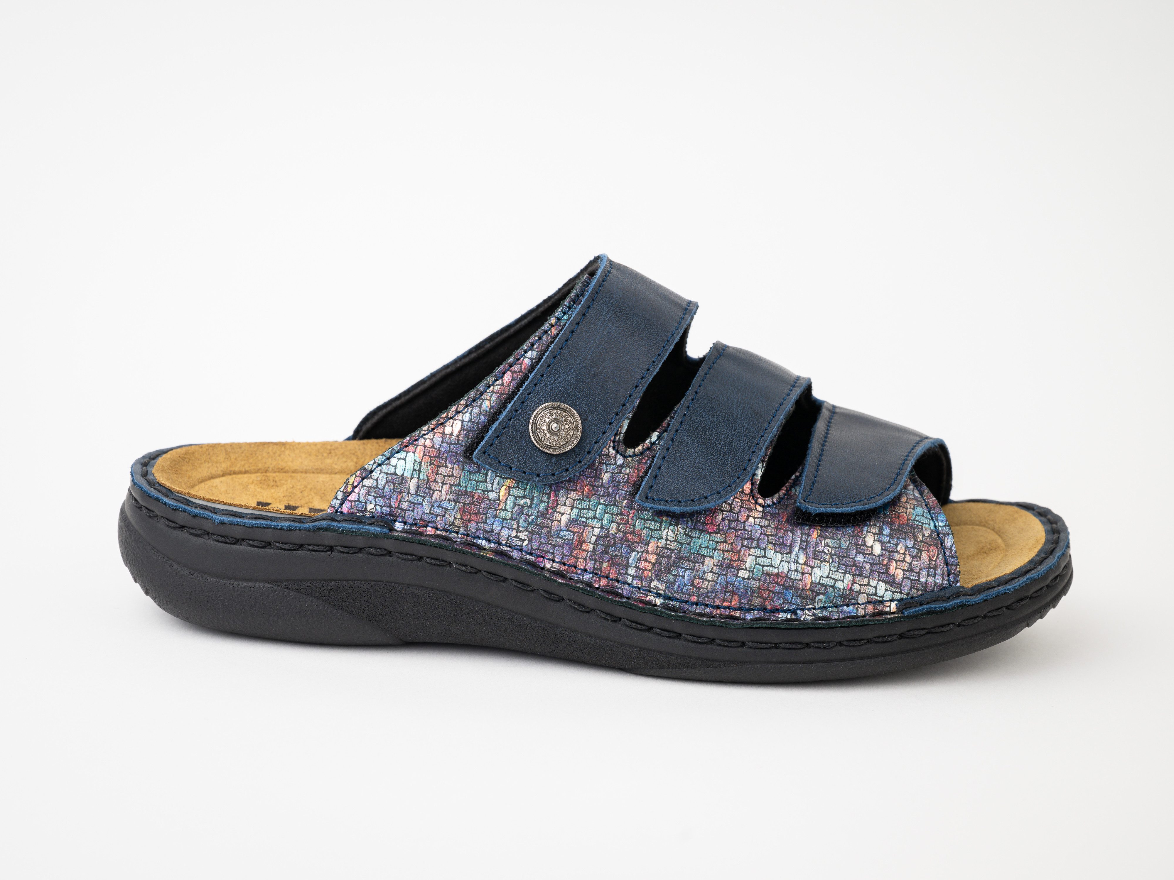 Franken-Schuhe Art. 32033-B50 Farbe: "marine" Damen Comfort Pantolette (mit günstig online kaufen