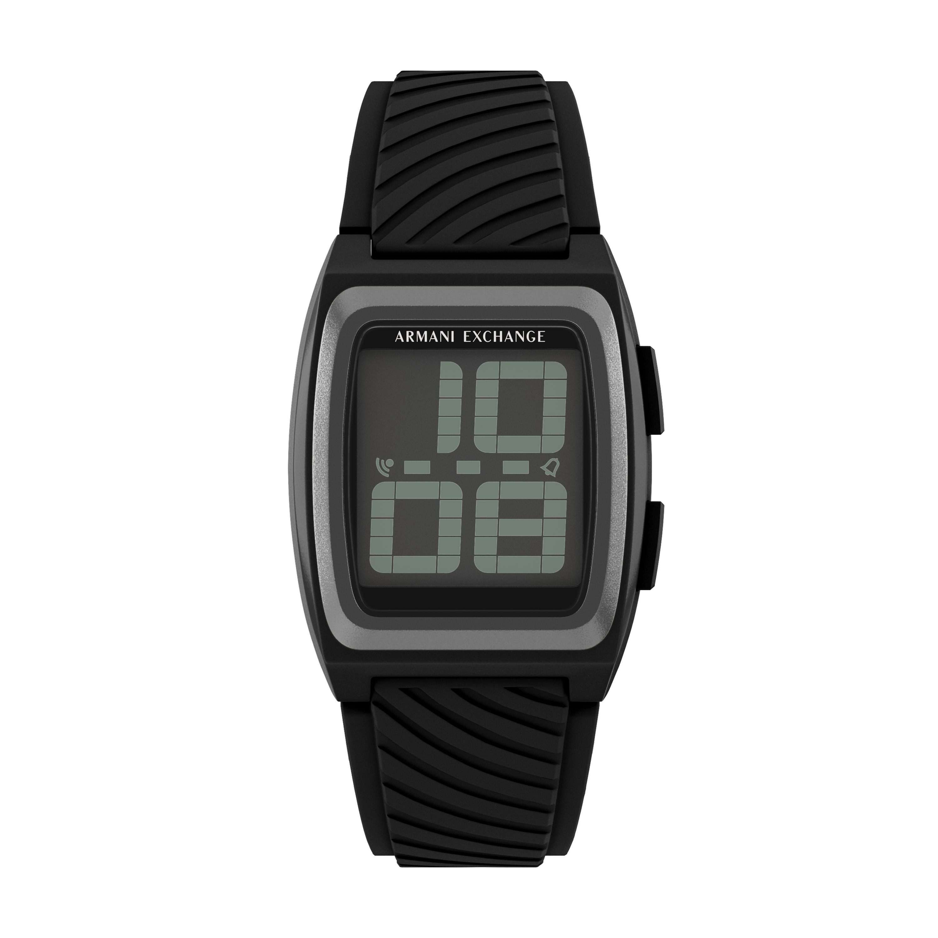 ARMANI EXCHANGE Digitaluhr AX2971, Quarzuhr, Armbanduhr, Damenuhr, Herrenuhr, Silikonarmband, digital
