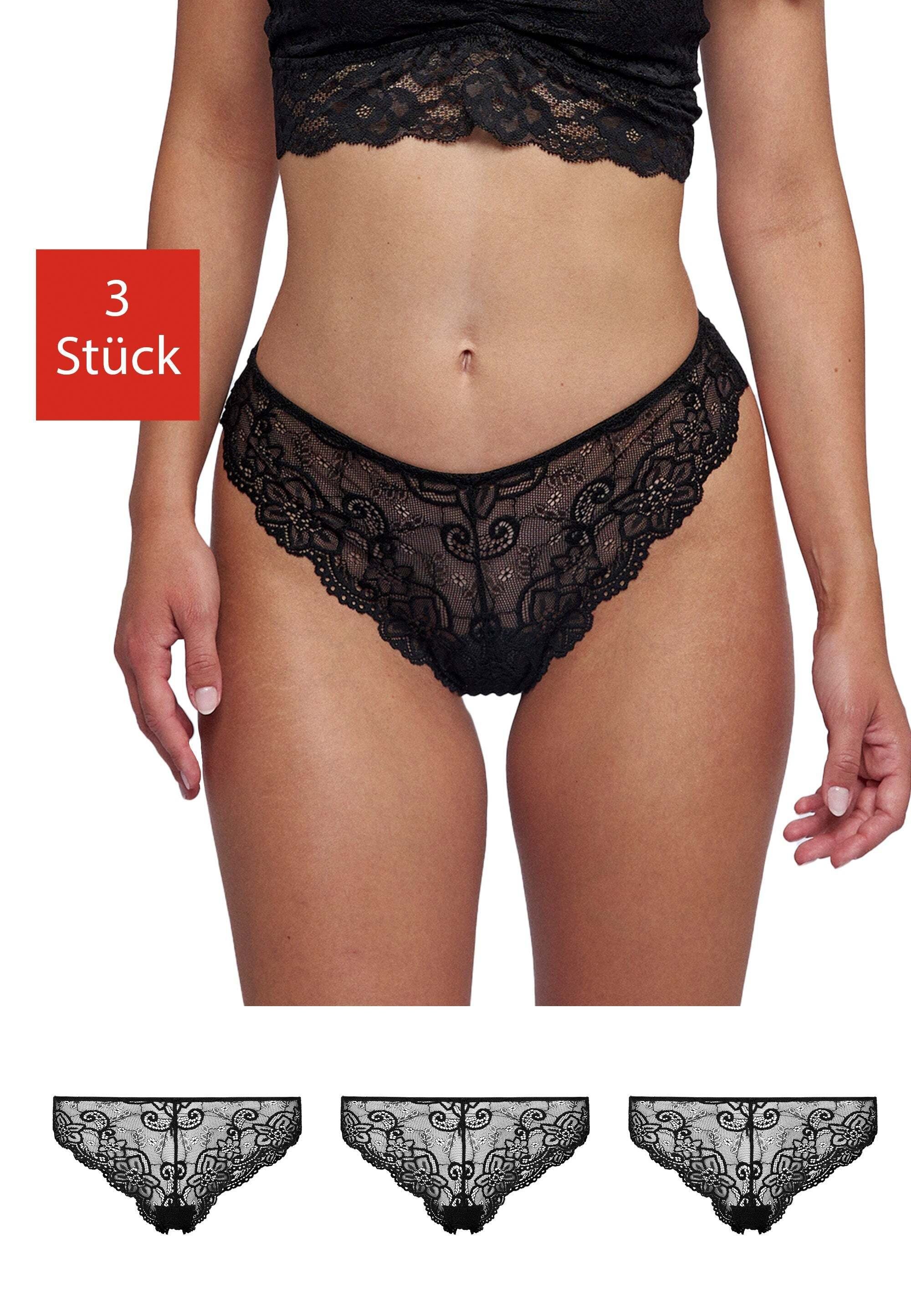 Brasilslip Damenslips aus Spitze Unterhose
