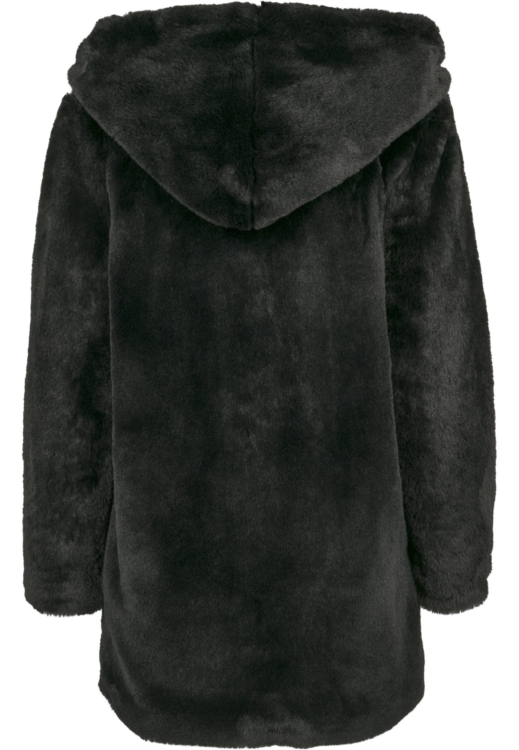 URBAN CLASSICS Parka Urban Classics Damen Ladies Hooded Teddy Coat (1-St)