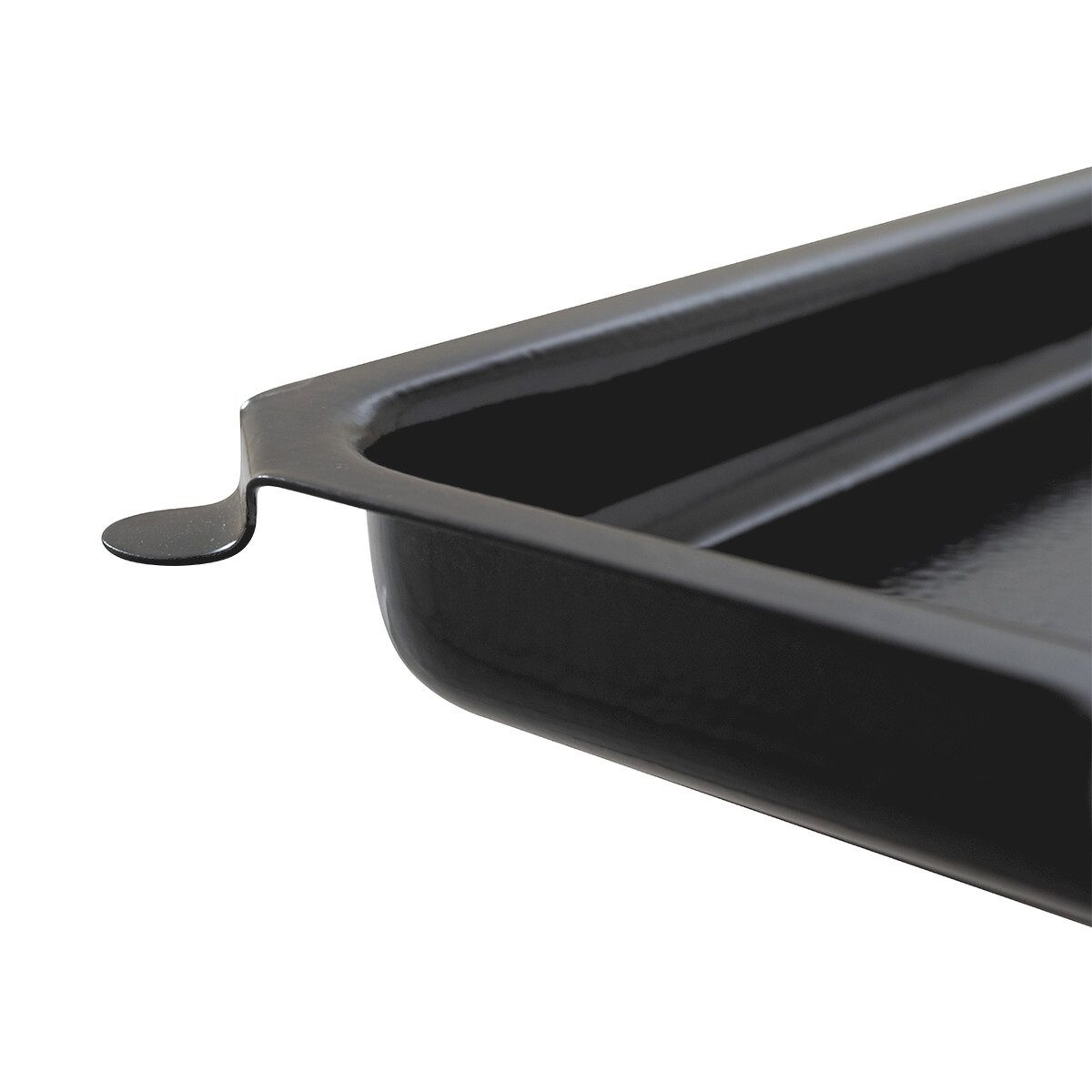 GastroHero Gasgrill Grillpfanne aus emailliertem Stahl für Kombibräter TBG3-T, Passgenaue Grillpfanne aus emailliertem Stahl