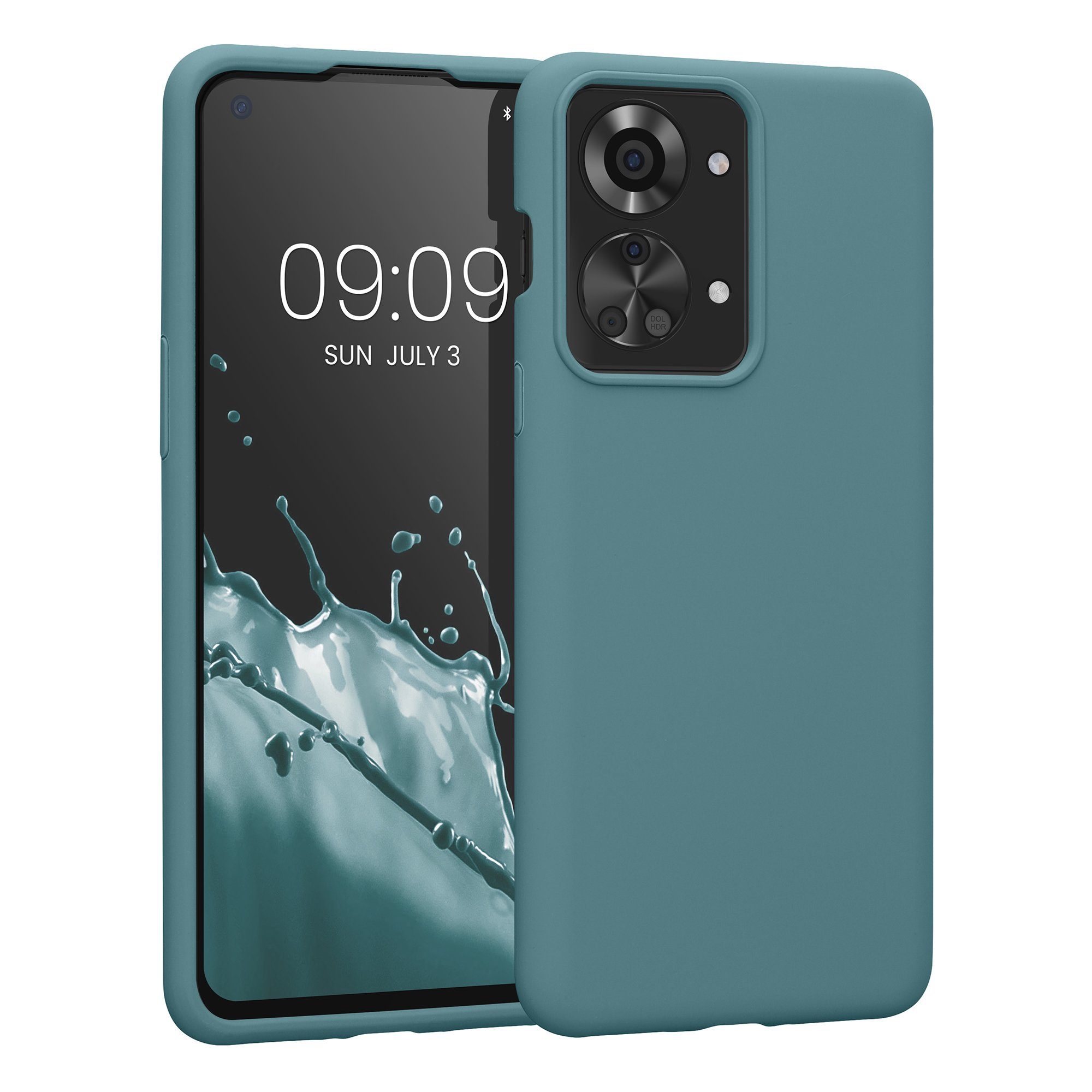 kwmobile Handyhülle Handyhülle für OnePlus Nord 2T 5G Hülle, Weiches Handy Silikon Case - Schutzhülle Cover