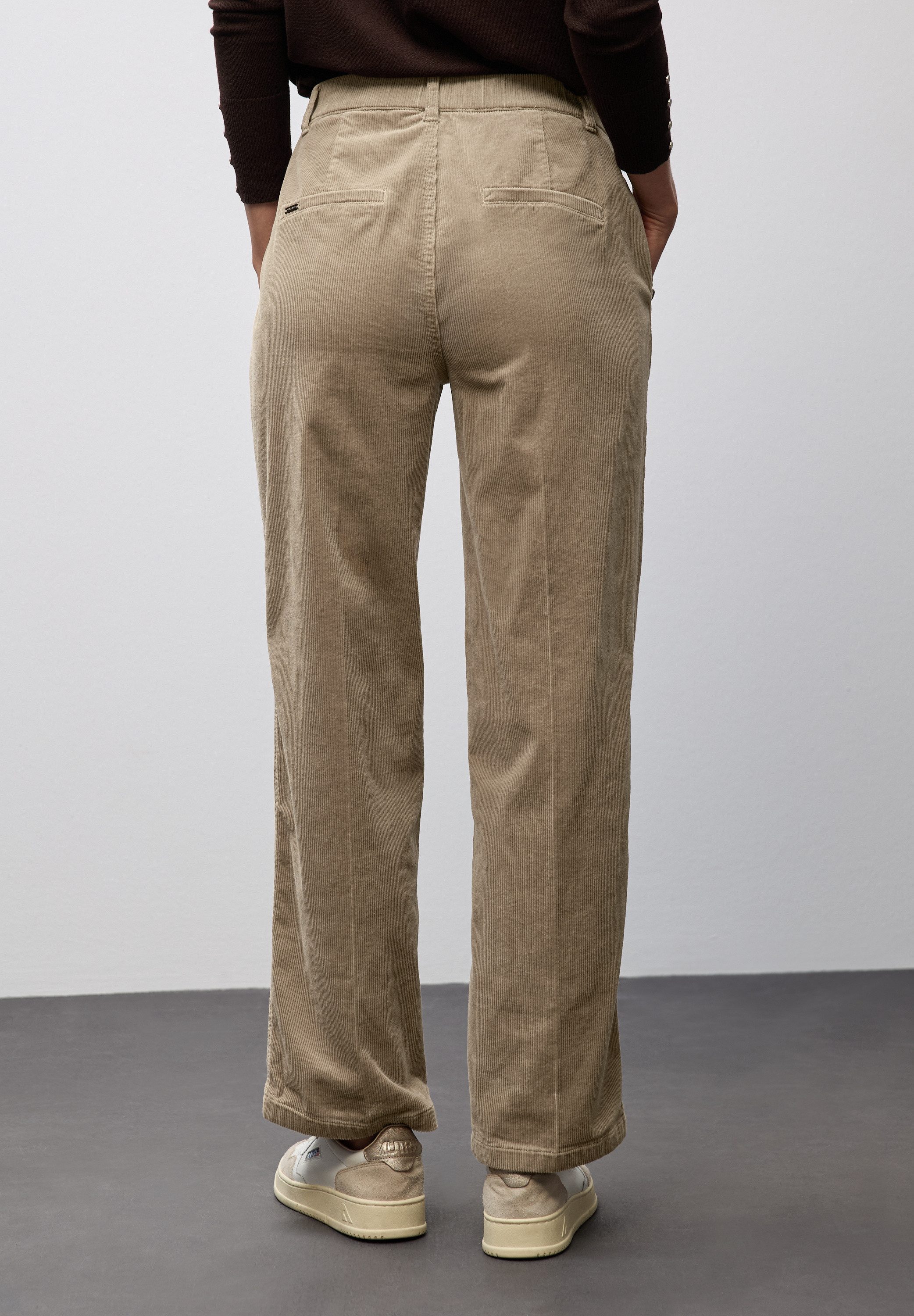STREET ONE Cordhose Straight Leg, Mid Waist