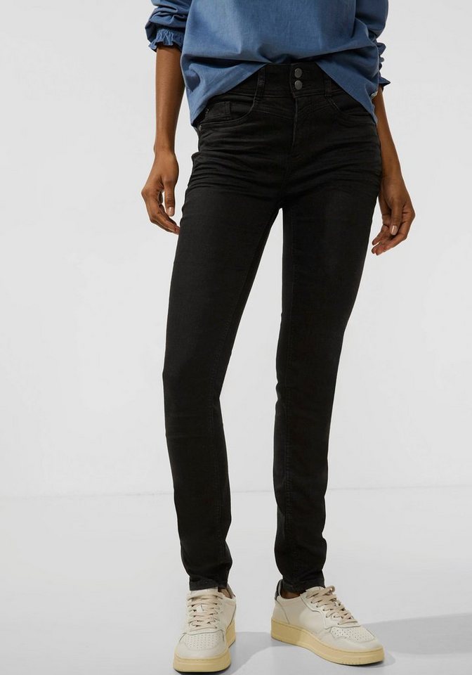im 5-Pocket-Stil, STREET Slim-fit-Jeans kombinierbar ONE Perfekt mit jedem Oberteil