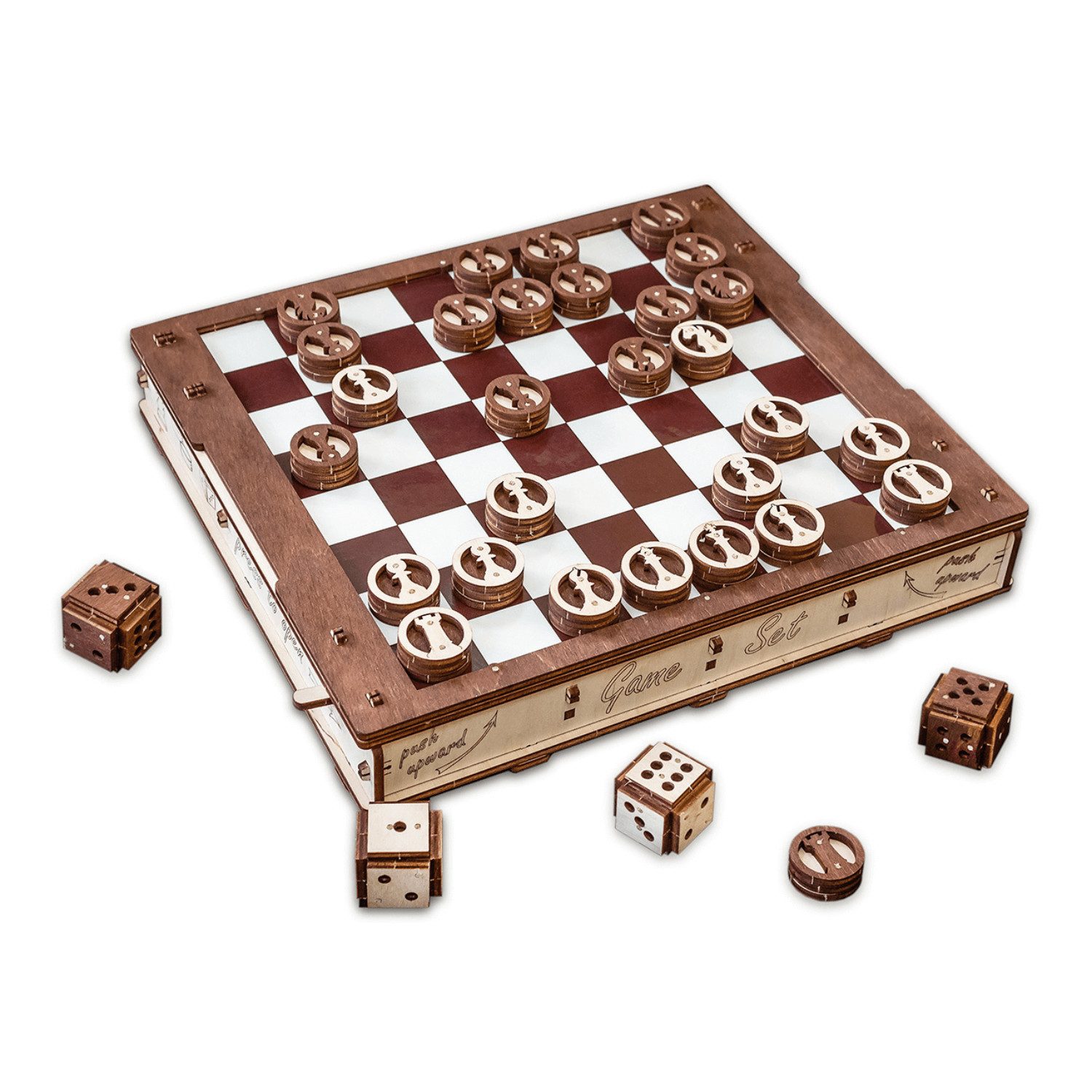 Eco Wood Art Modellbausatz Spieleset aus Holz, (620-tlg)