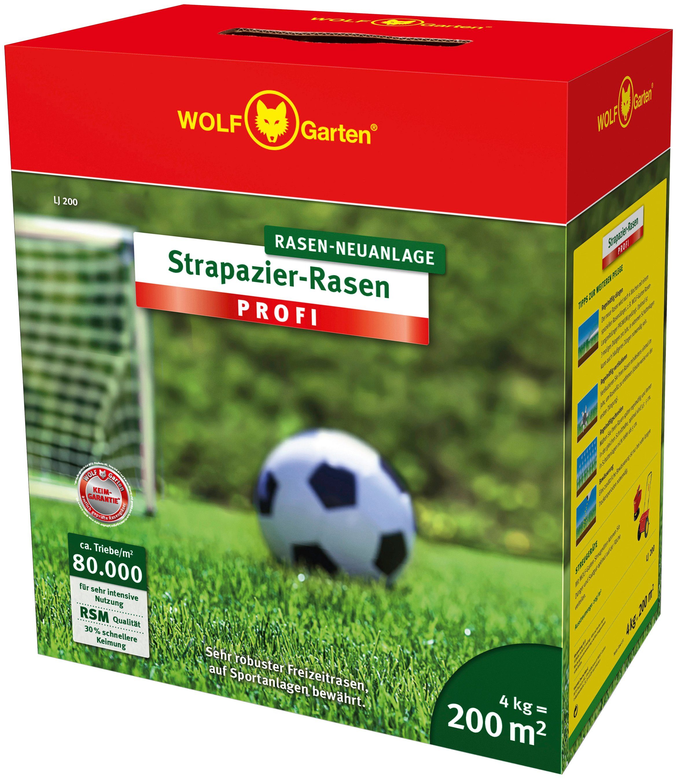 WOLF-Garten Rasensamen »LJ 200 Strapazier-Rasen PROFI«, 4,0 kg