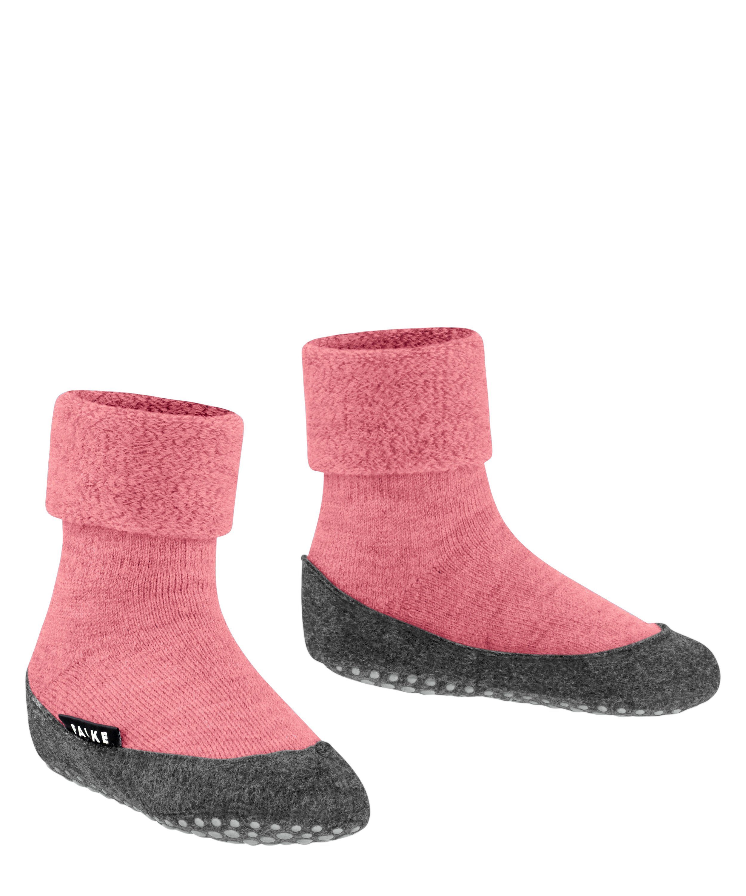 FALKE Socken Cosyshoe Teens Hausschuhe (1-Paar) mit Merinowolle & rutschhemmender Sohle