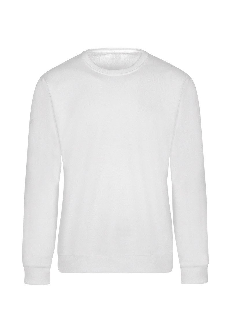 Trigema Sweatshirt TRIGEMA Sweatshirt weiss