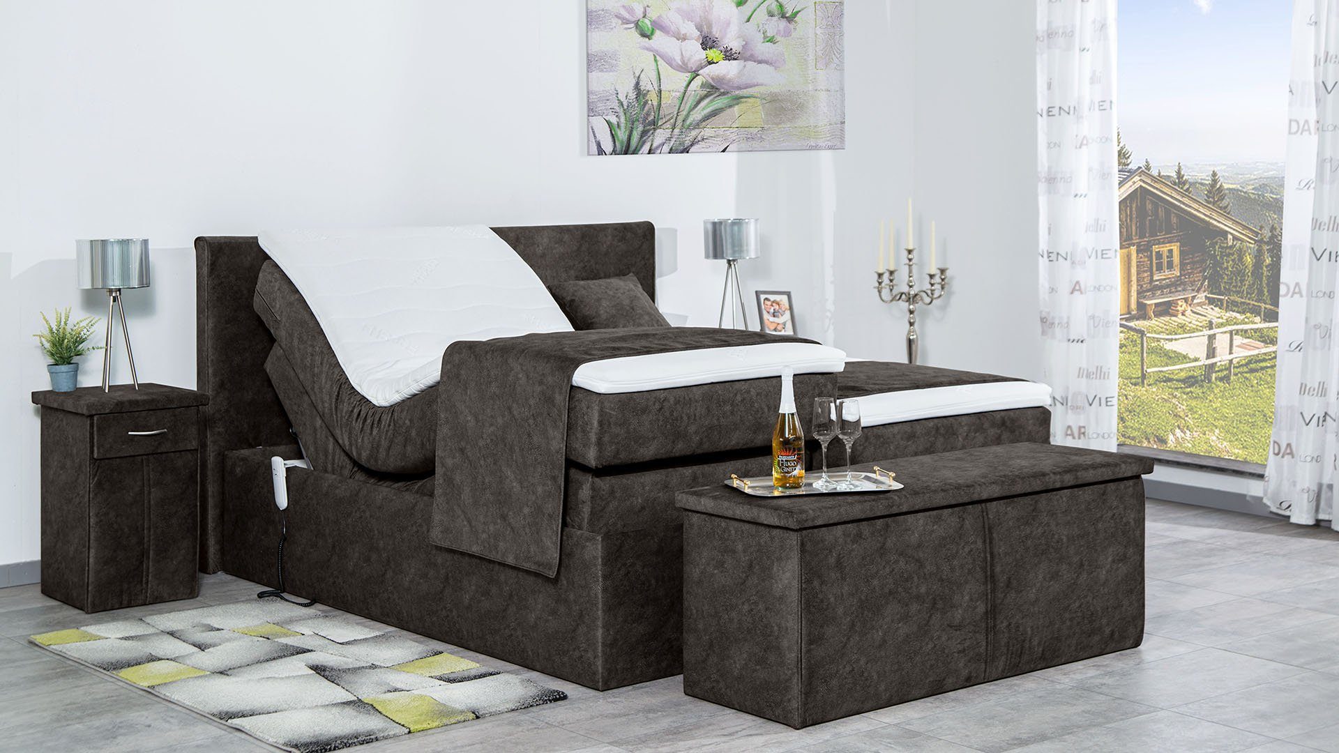Meisterbetten Boxspringbett Nado (mit Motor, 7-Zonen günstig online kaufen