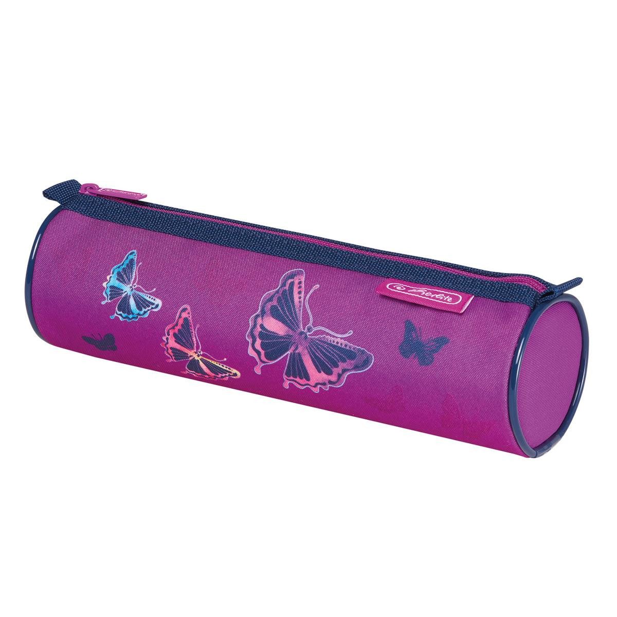 Federtasche Herlitz Faulenzer / rund / "Schmetterlinge"